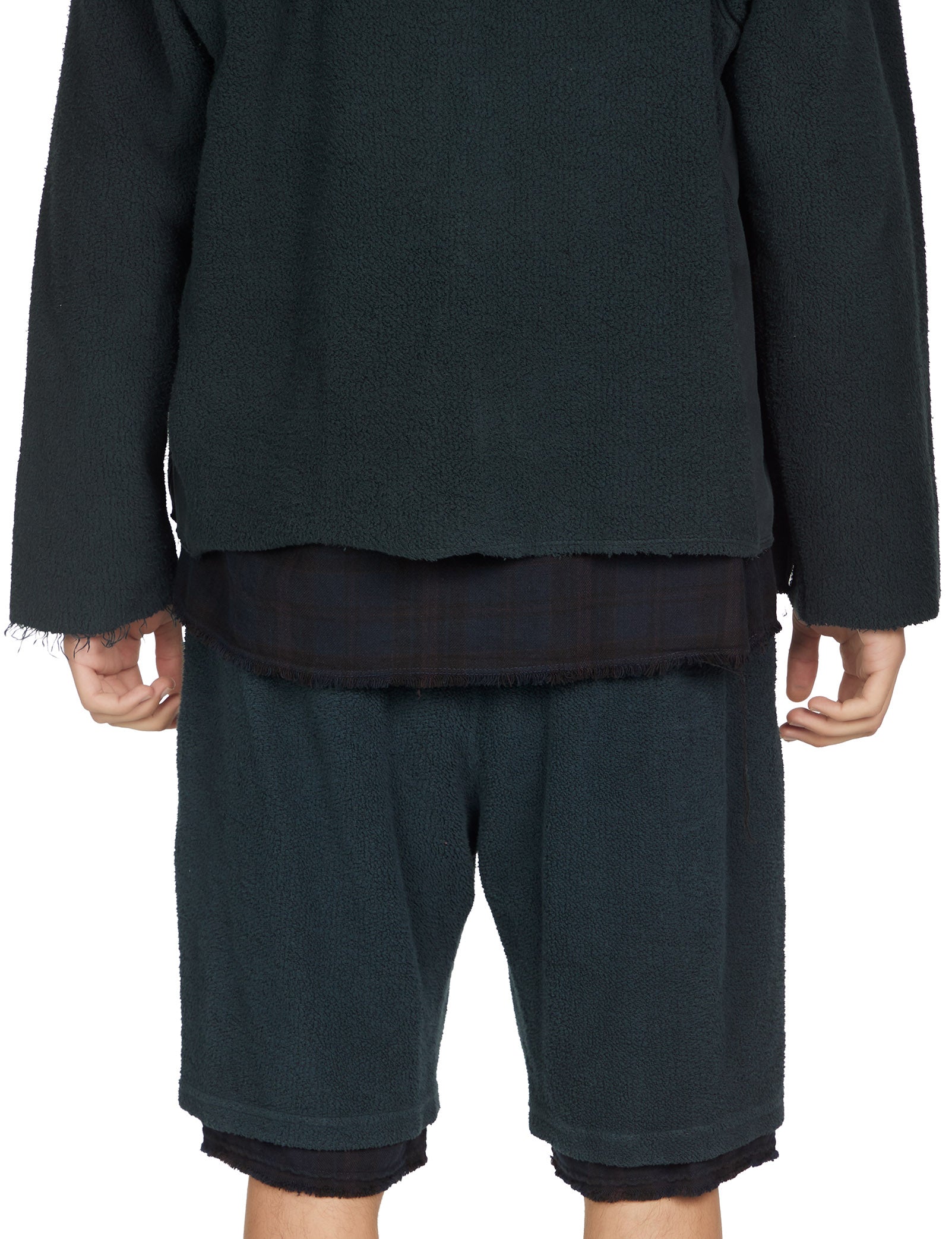 Heavyweight Raw Zip Hoodie w/ Plaid Lining
