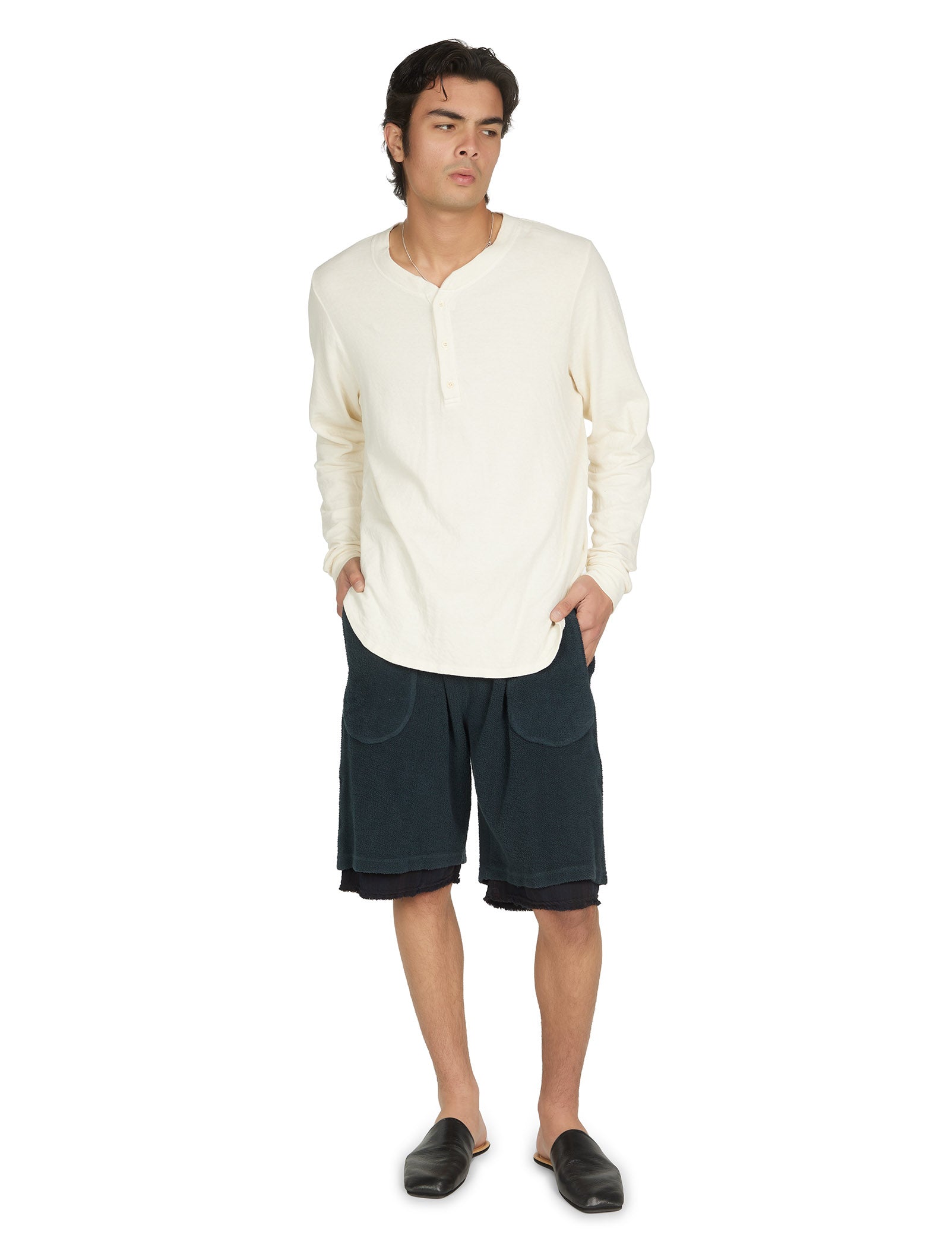 Heavyweight Invert Pocket Rider Short w/ Plaid Lining