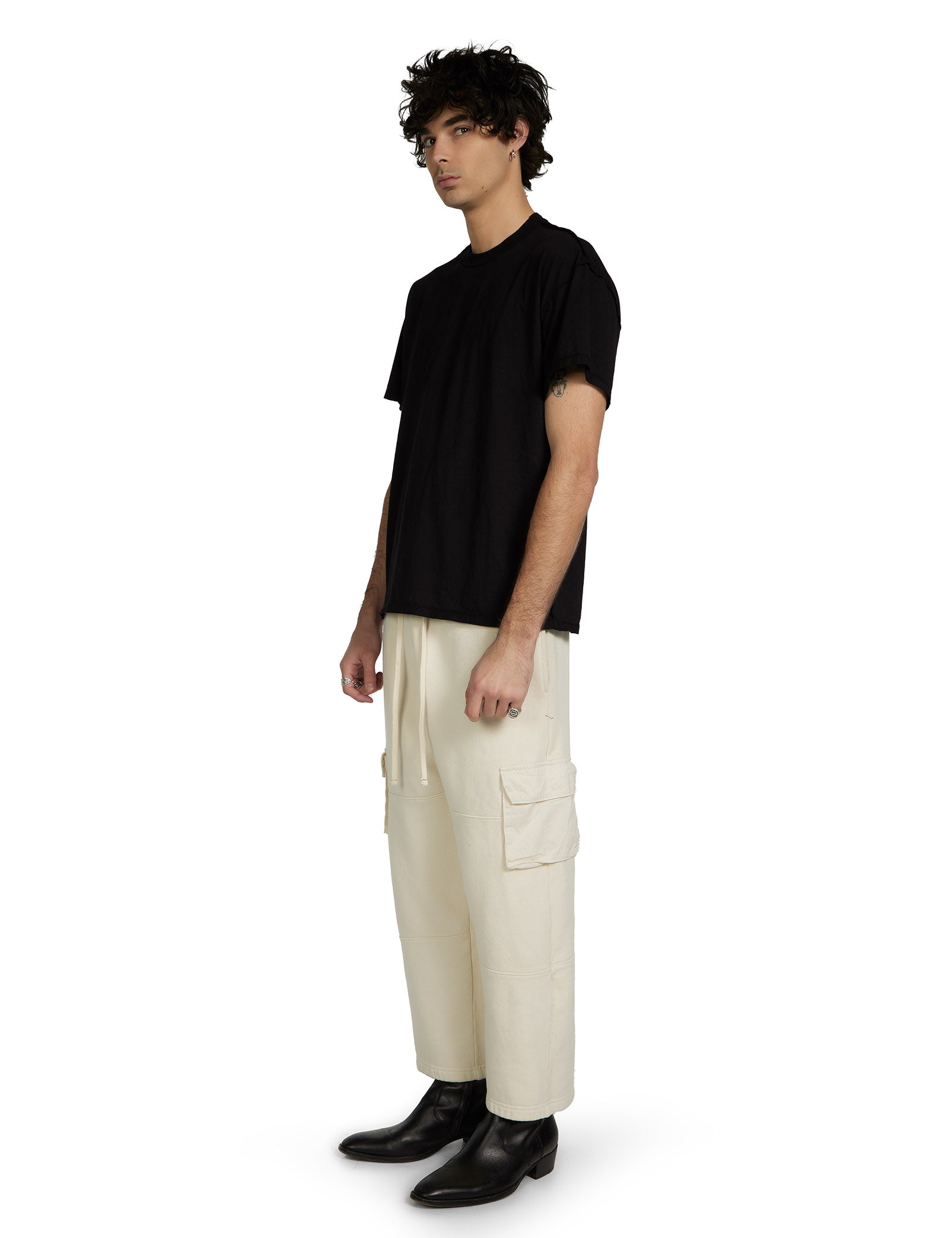 Lightweight Binded Neck Inside Out Tee