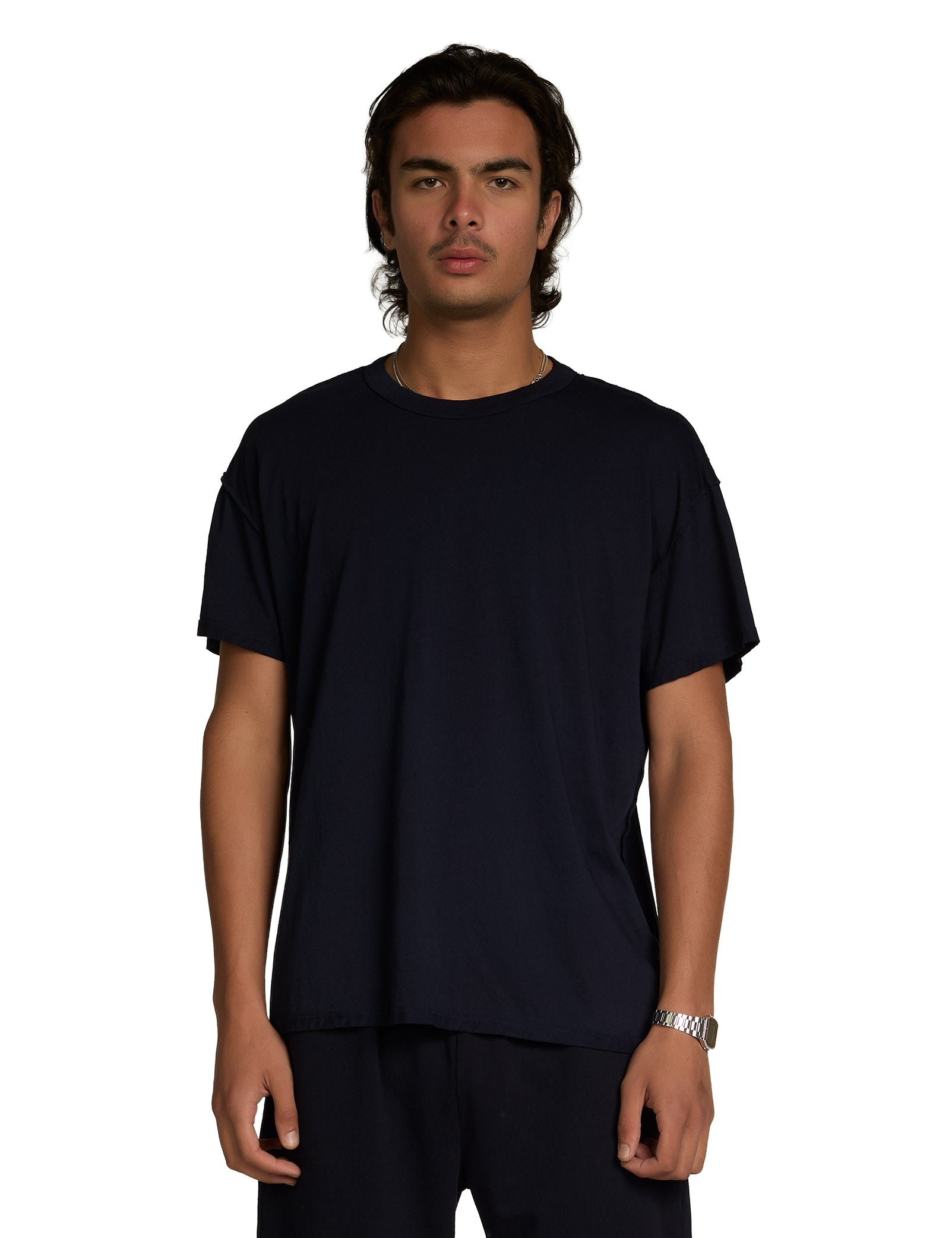 Lightweight Binded Neck Inside Out Tee