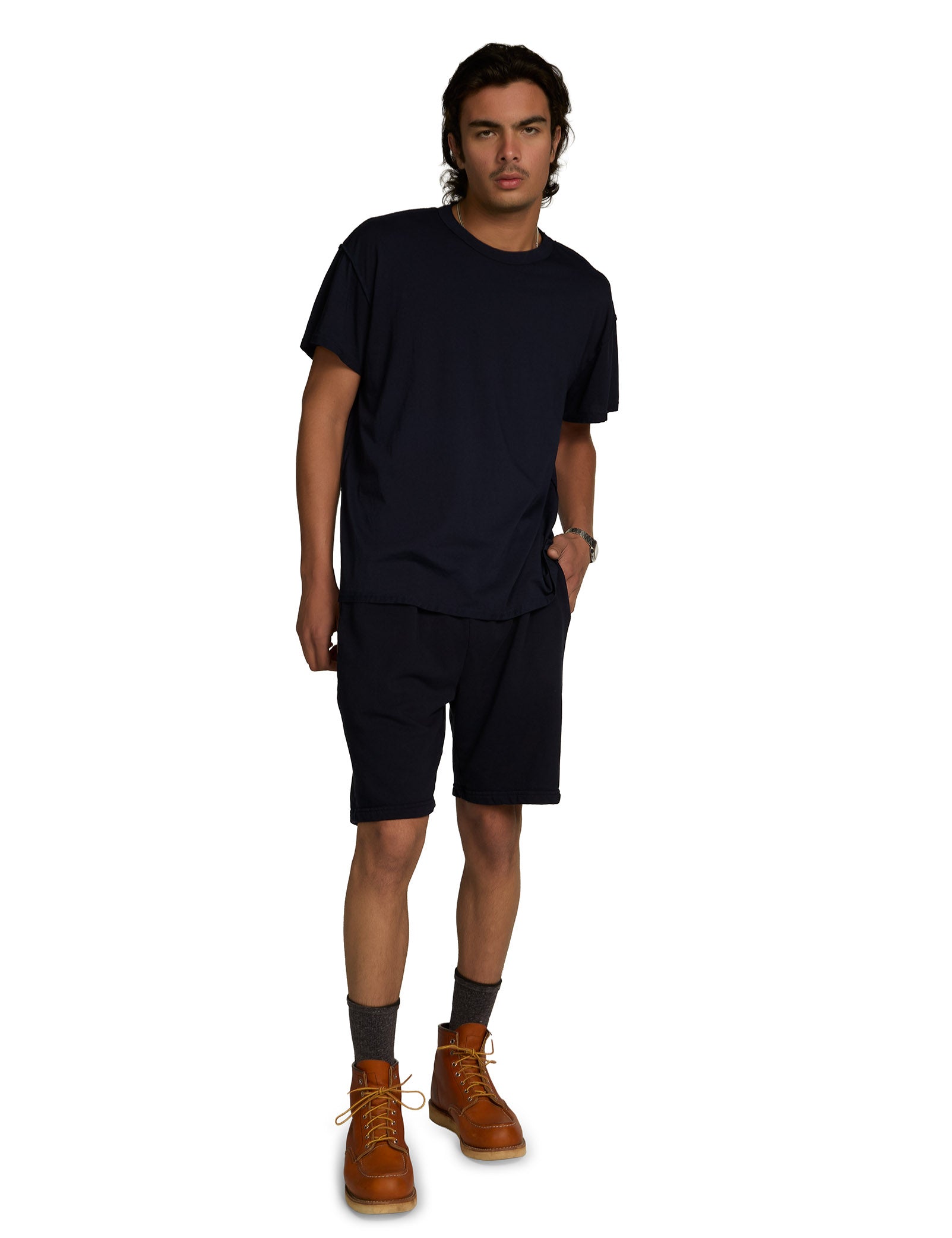 Lightweight Binded Neck Inside Out Tee