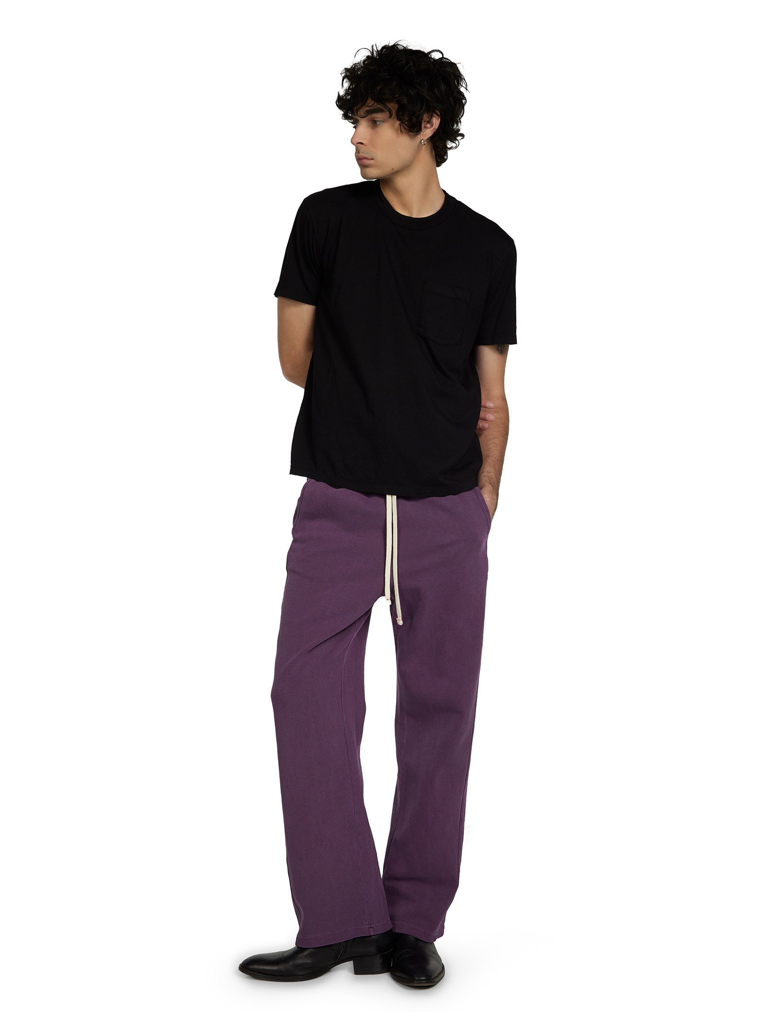 Lightweight Binded Neck Classic Pocket Tee