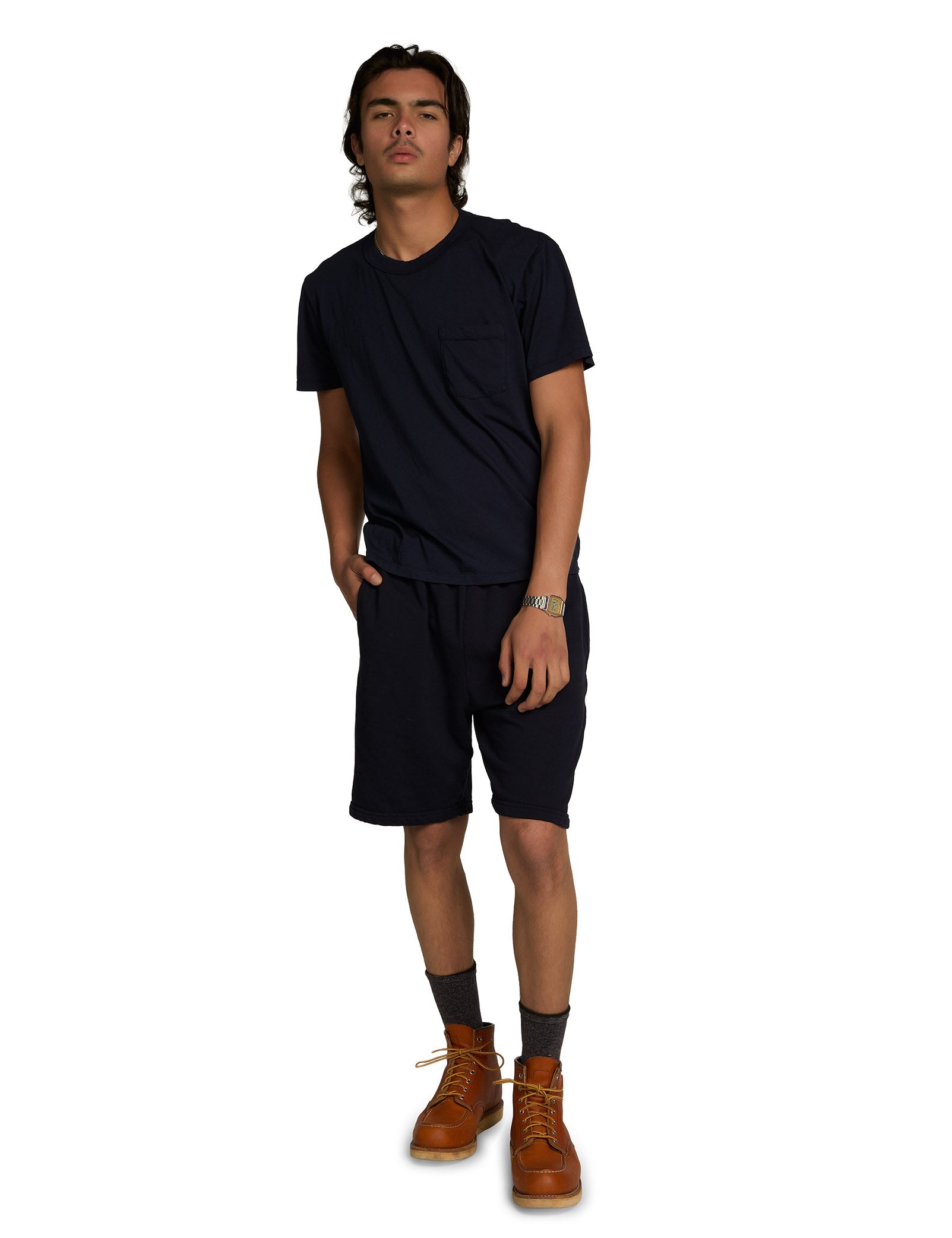 Lightweight Binded Neck Classic Pocket Tee