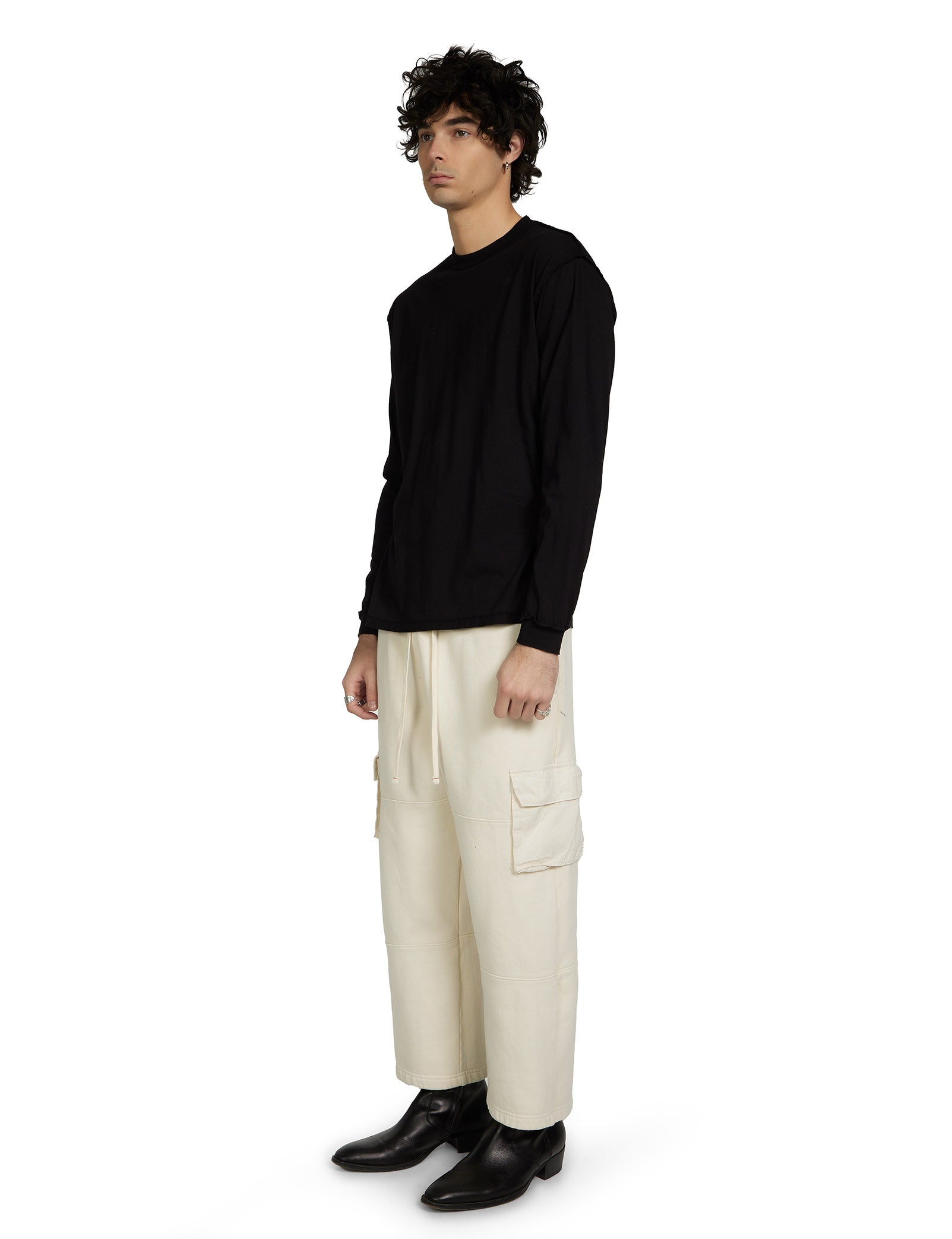 Lightweight Binded Neck Inside Out Long Sleeve
