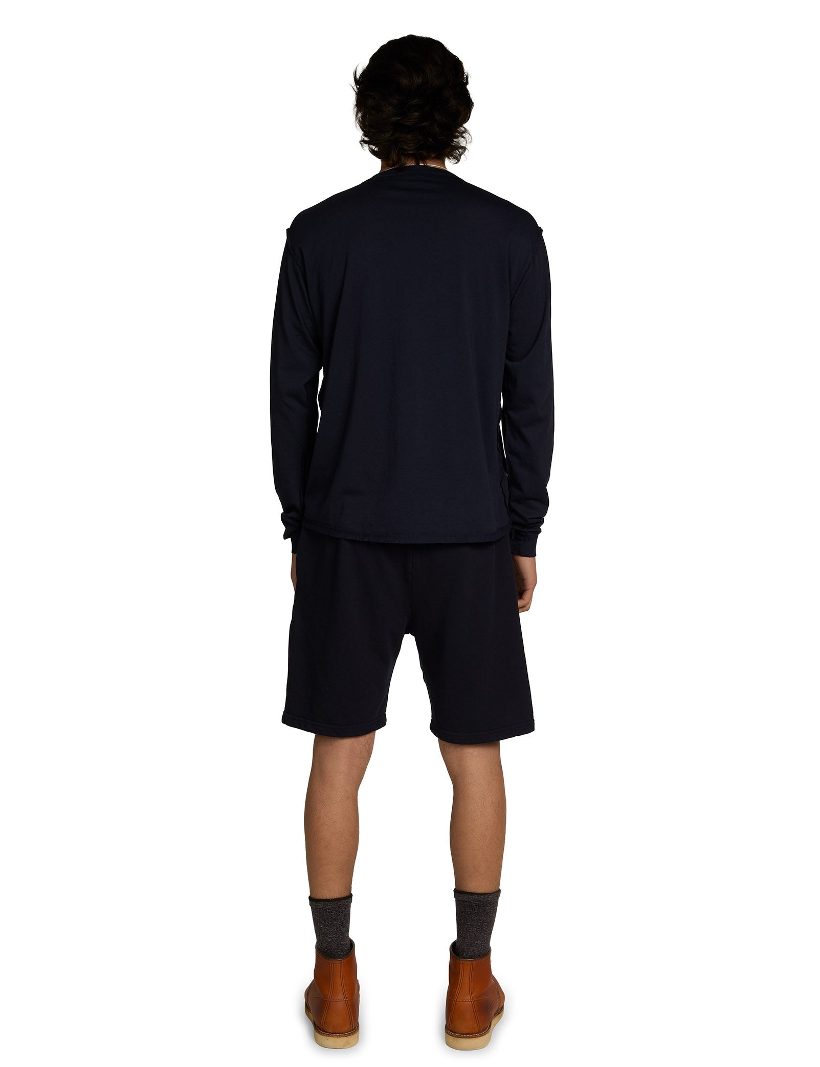 Lightweight Binded Neck Inside Out Long Sleeve