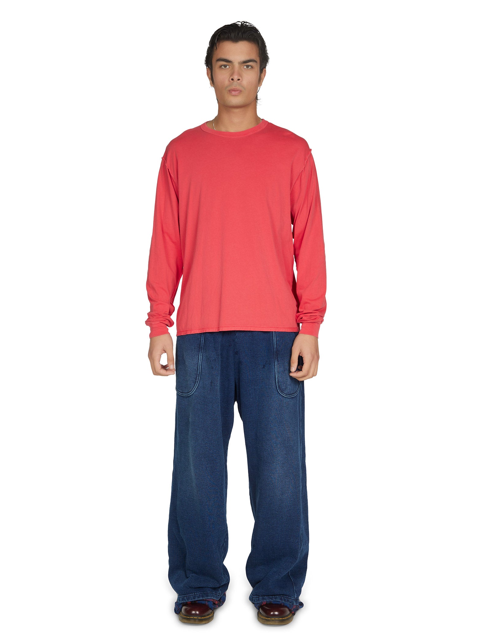 Lightweight Binded Neck Inside Out Long Sleeve