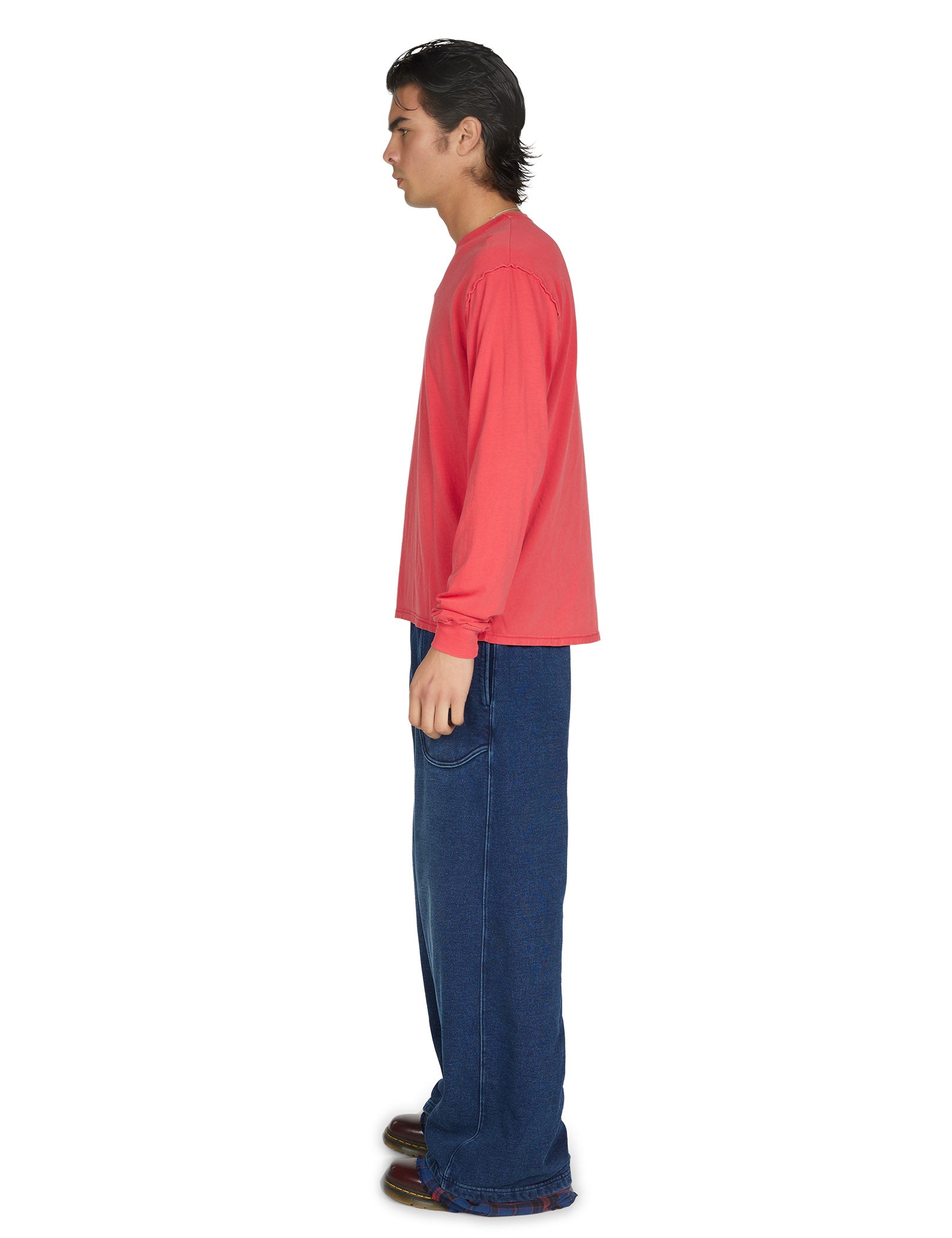 Lightweight Binded Neck Inside Out Long Sleeve