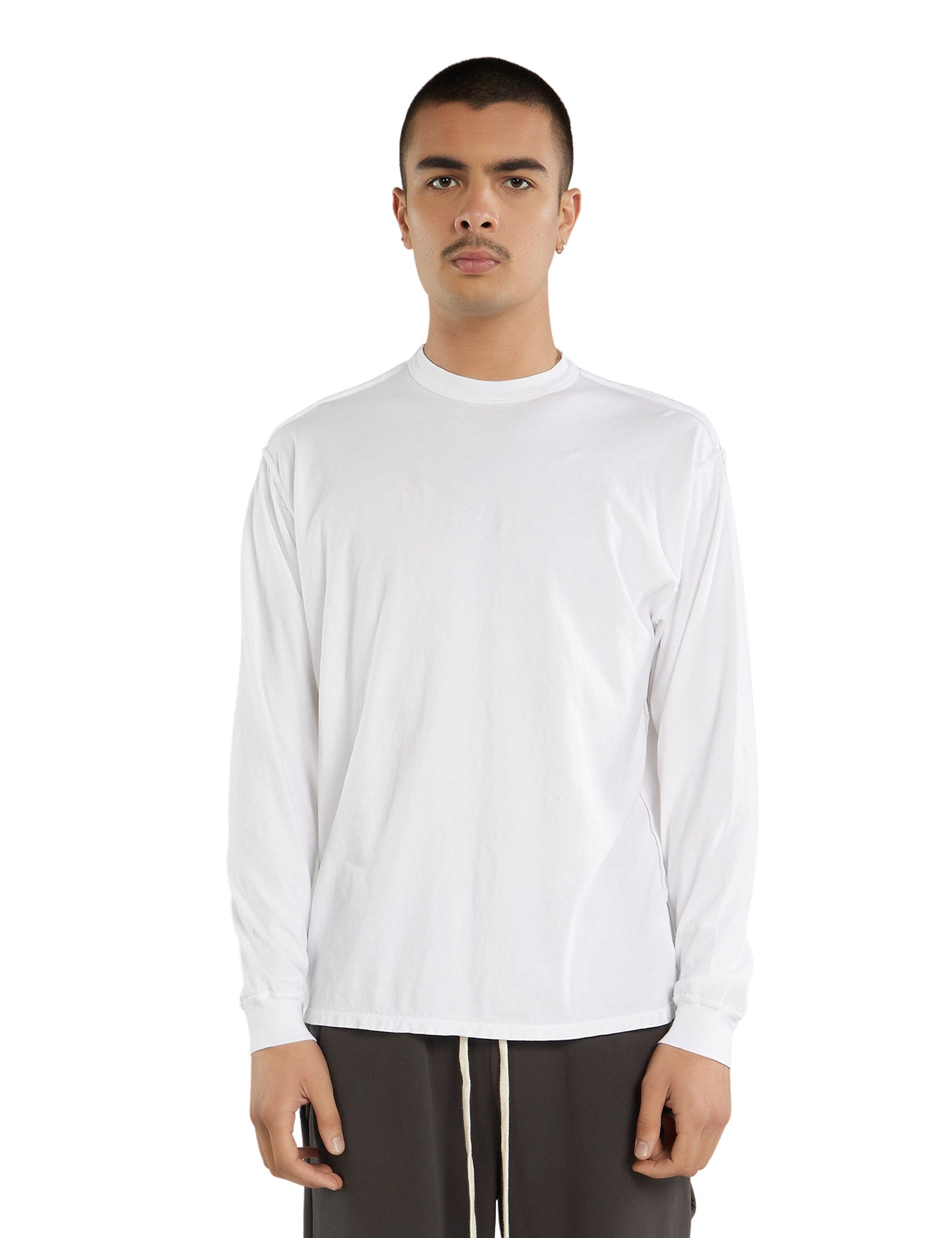 Lightweight Binded Neck Inside Out Long Sleeve