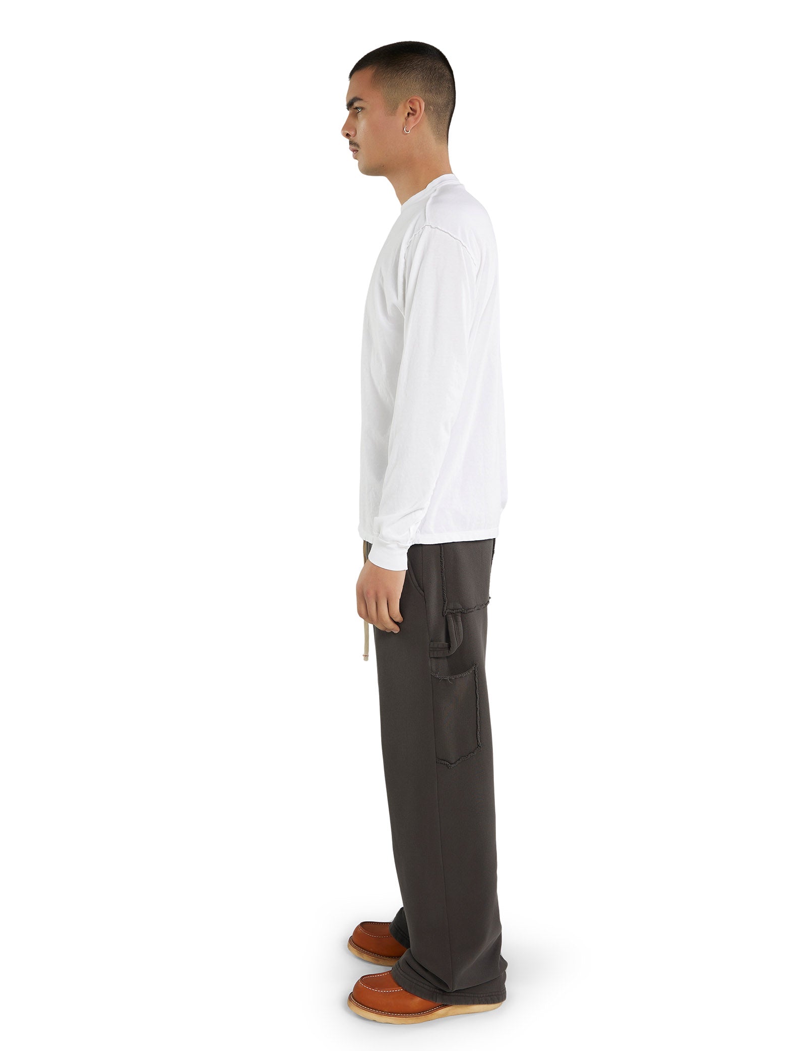 Lightweight Binded Neck Inside Out Long Sleeve