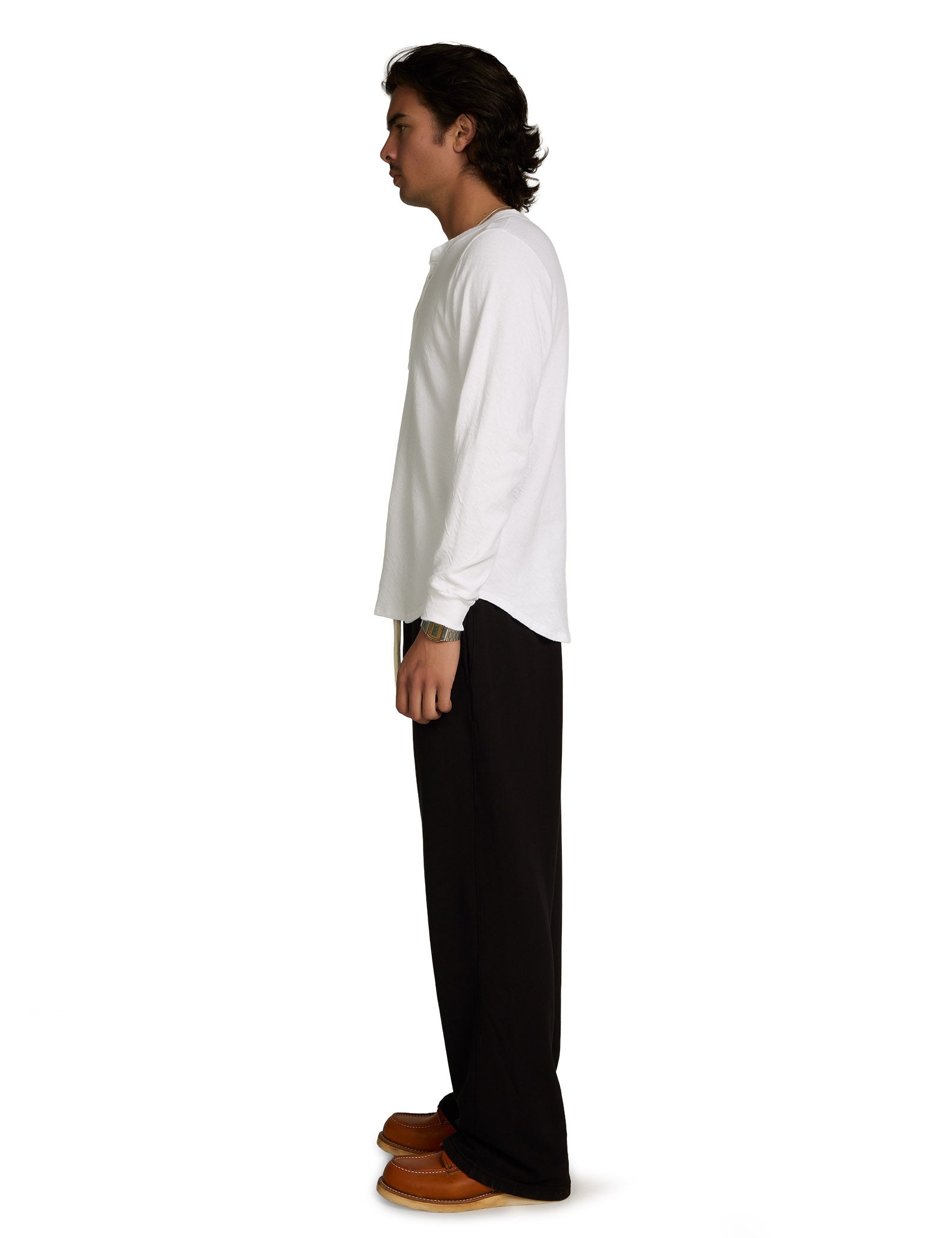 Double Jersey Baseball Hem Henley