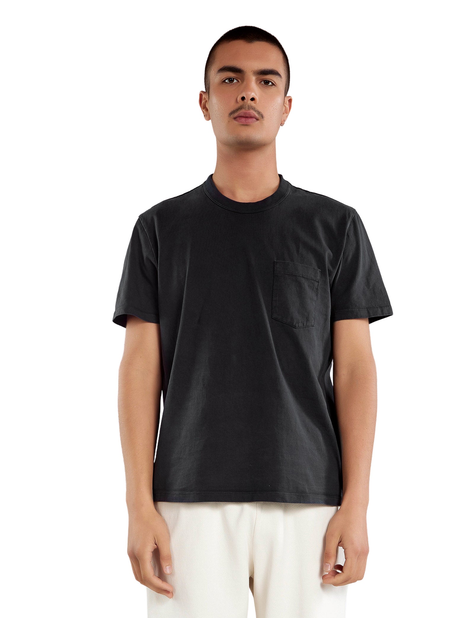 Heavyweight Binded Neck Classic Pocket Tee