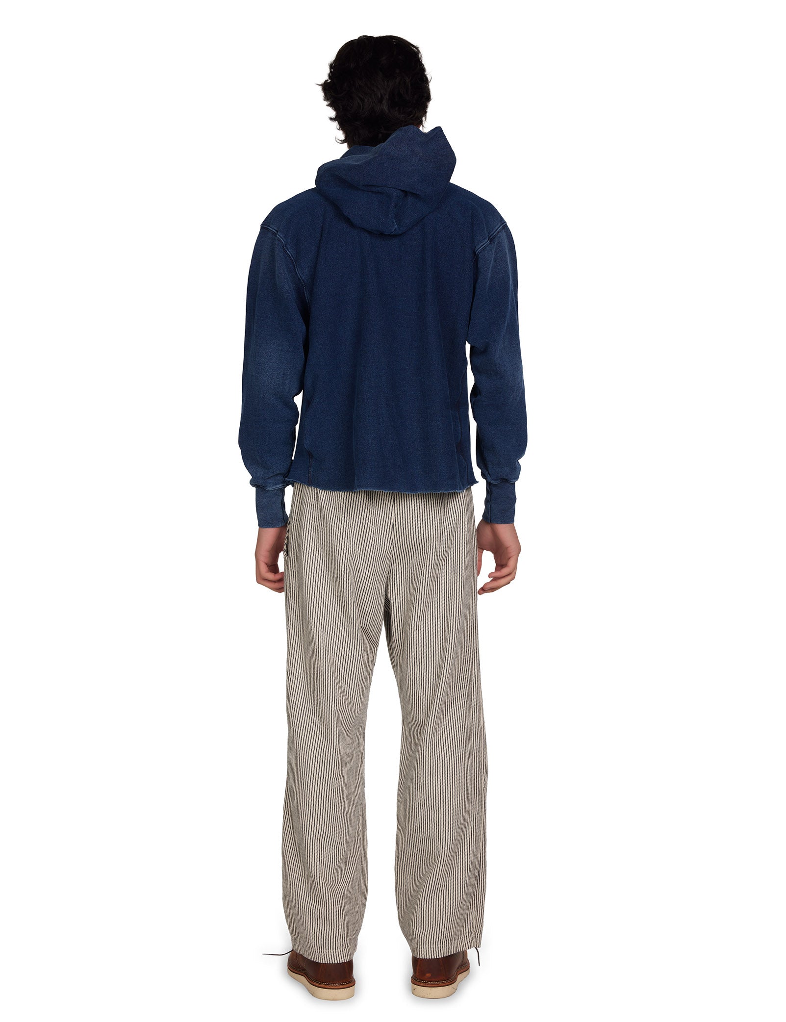 Heavyweight Raw Cropped Hoodie