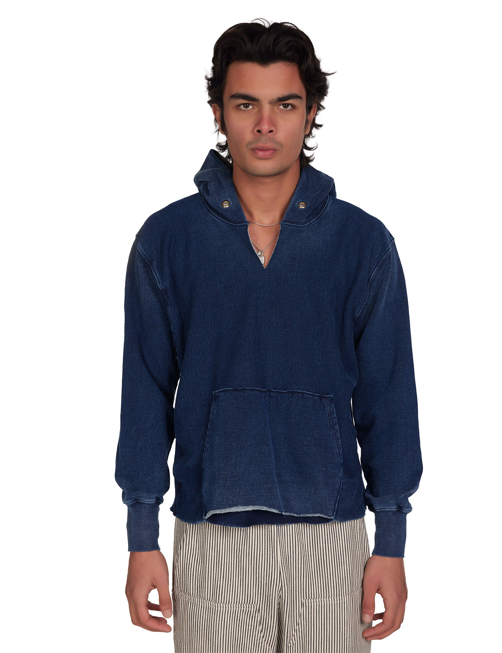 Heavyweight Raw Cropped Hoodie