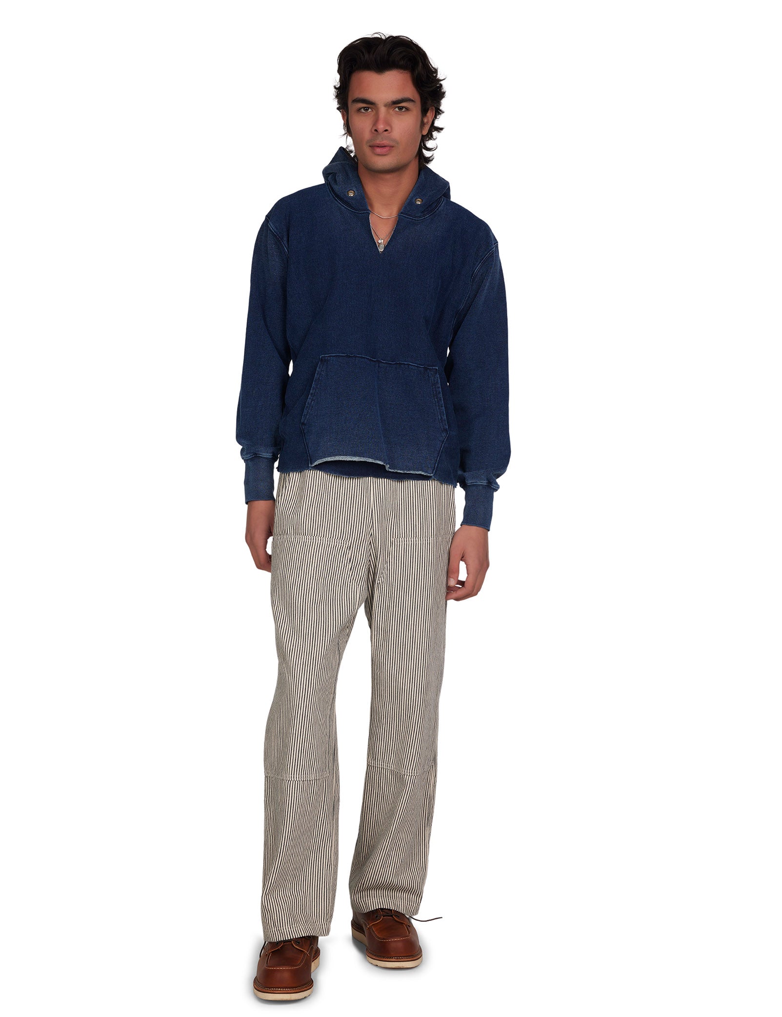 Heavyweight Raw Cropped Hoodie