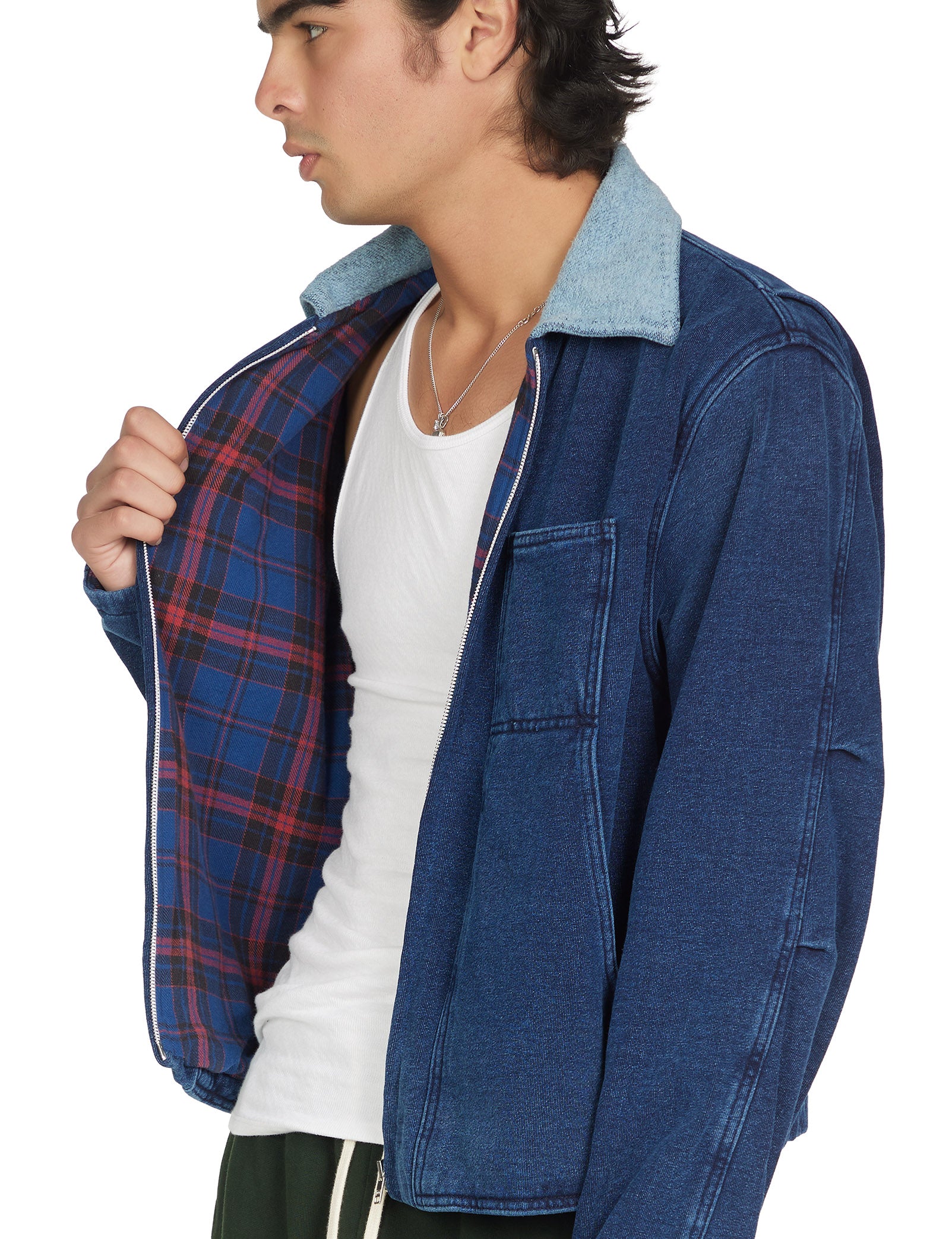Heavyweight Utility Jacket w/ Plaid Lining
