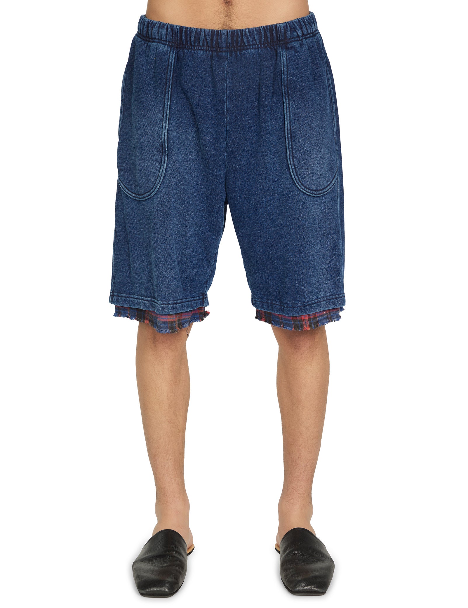 Heavyweight Invert Pocket Rider Short w/ Plaid Lining