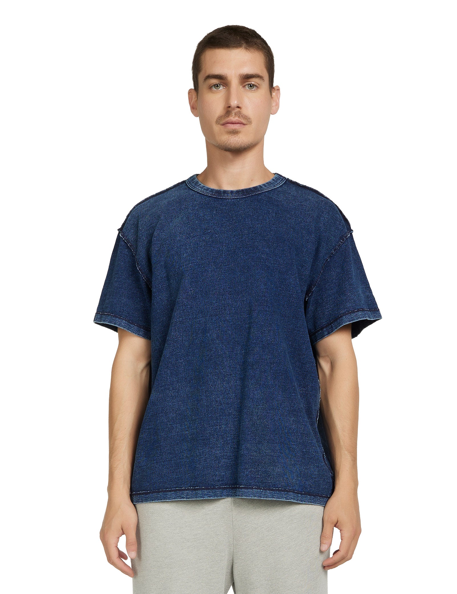 Lightweight Binded Neck Inside Out Tee