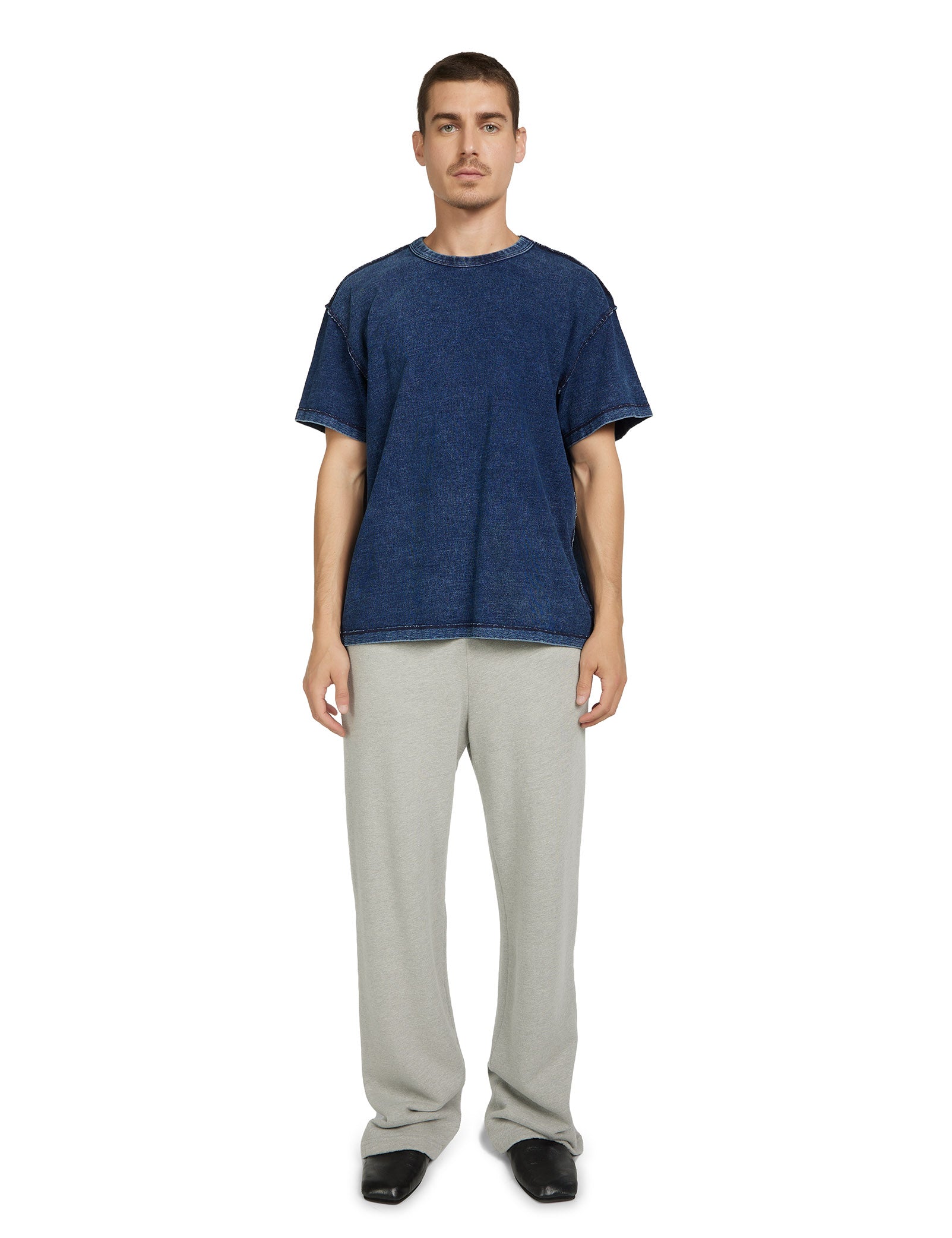 Lightweight Binded Neck Inside Out Tee