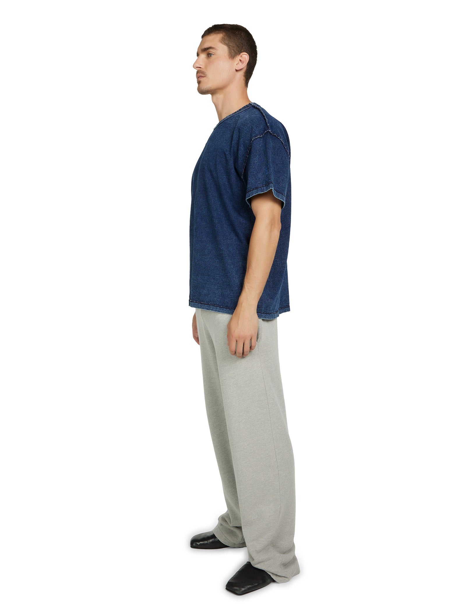 Lightweight Binded Neck Inside Out Tee