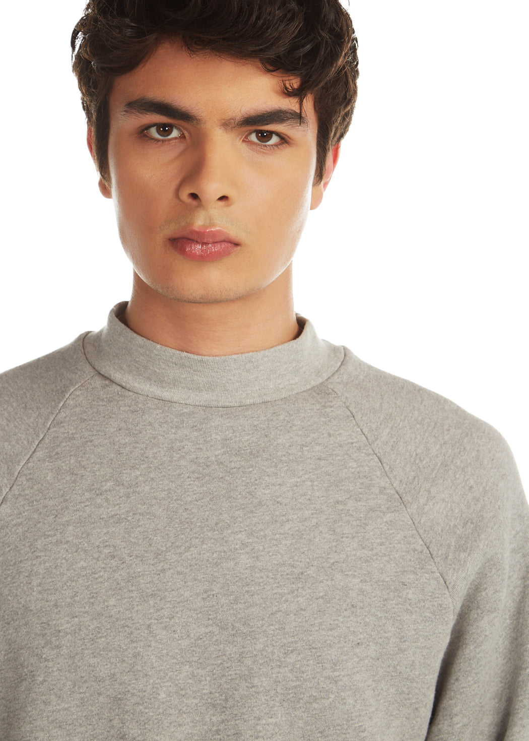 Heavyweight Mock Neck Raglan | Les Tien For Him Collection