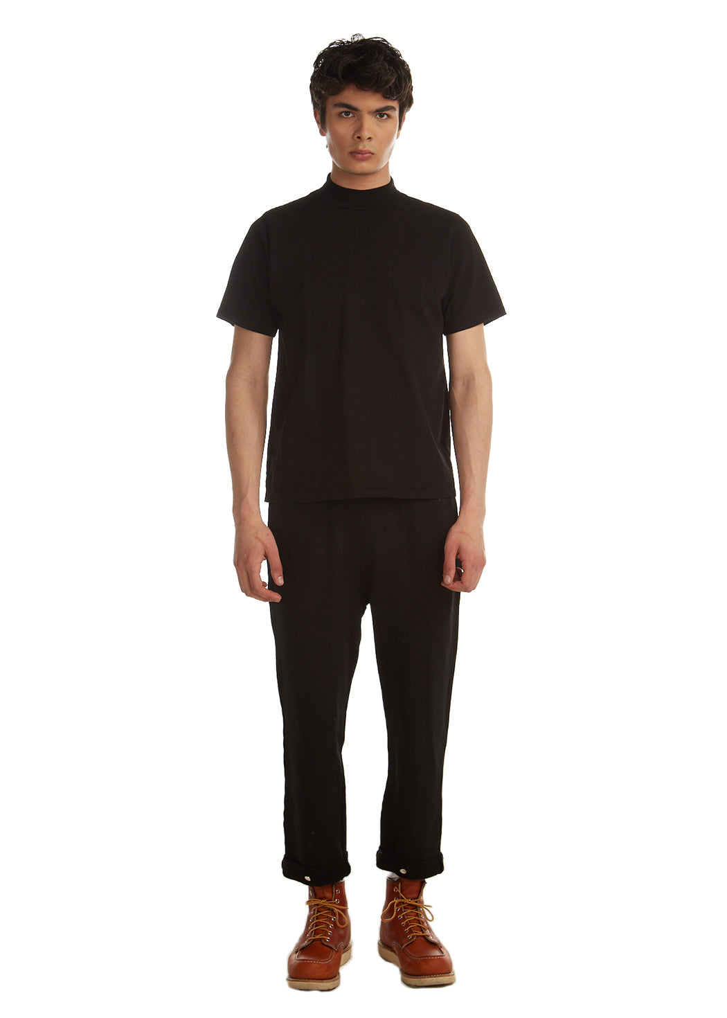Heavyweight Mock Neck Tee | LES TIEN For Him Collection