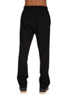 Les Tien Unisex Lightweight French Terry Lounge Pant in Jet Black