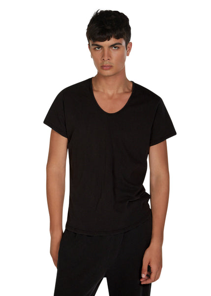 Lightweight Scoop Neck Tee | LES TIEN Mens Collection