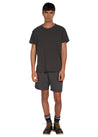 Les Tien Unisex Lightweight French Terry Yacht Short in Vintage Black\