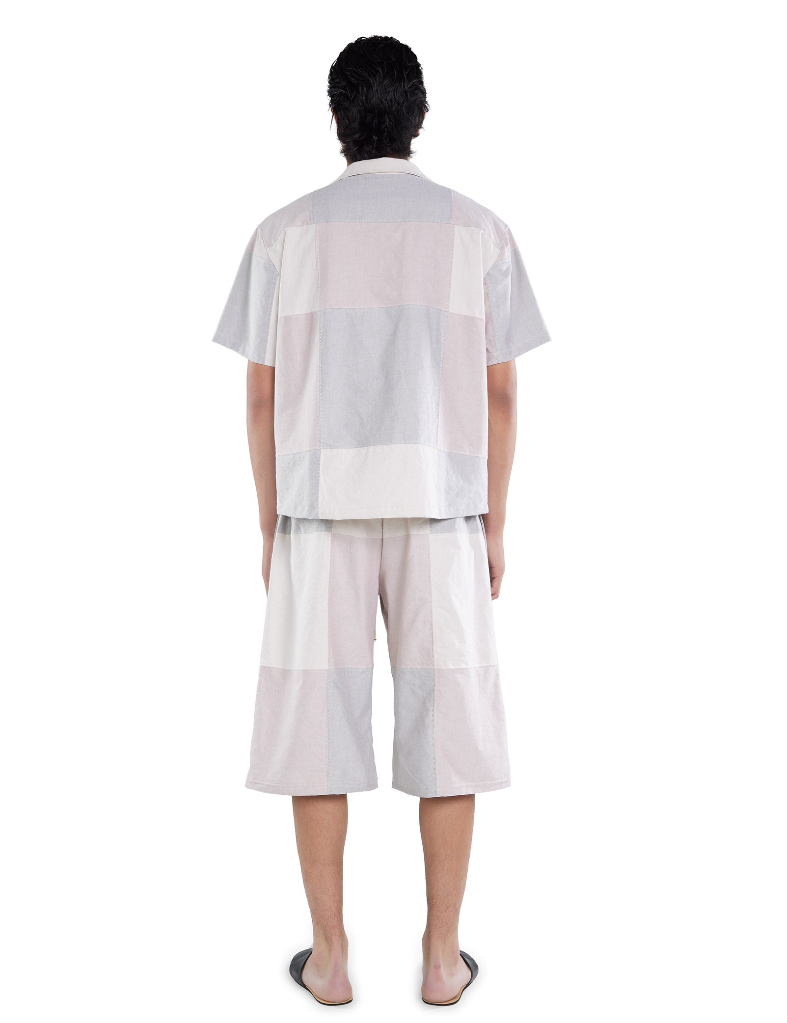 Oxford Patchwork Cuban Shirt
