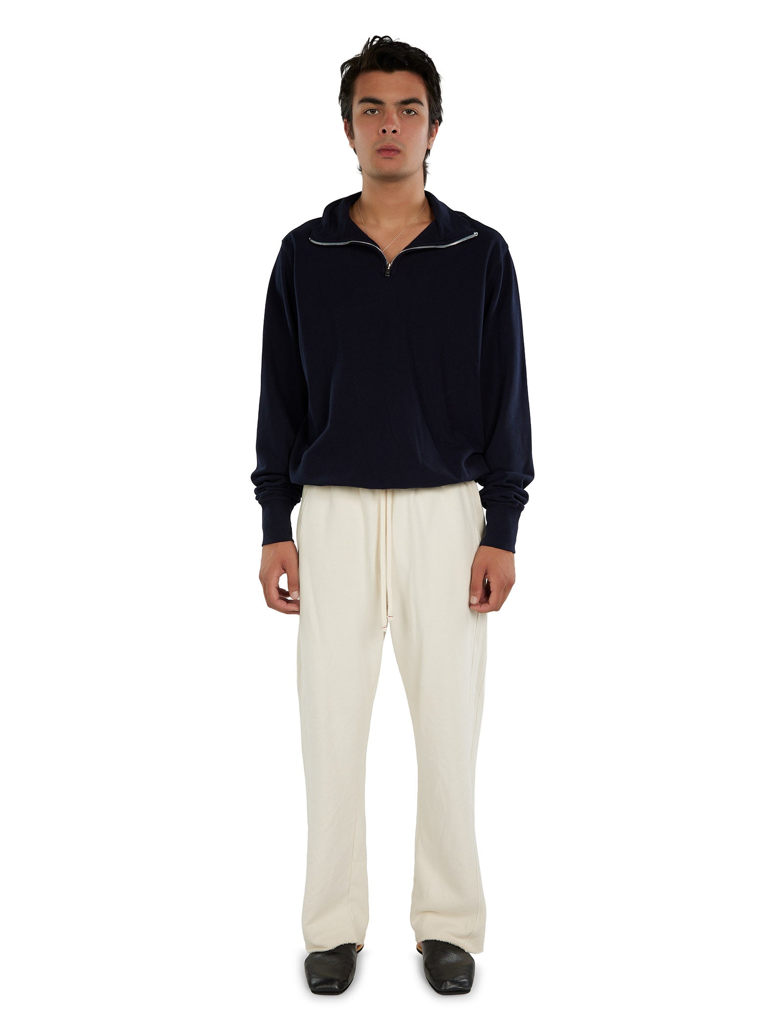 Piqué Banded Half Zip Yacht Pullover
