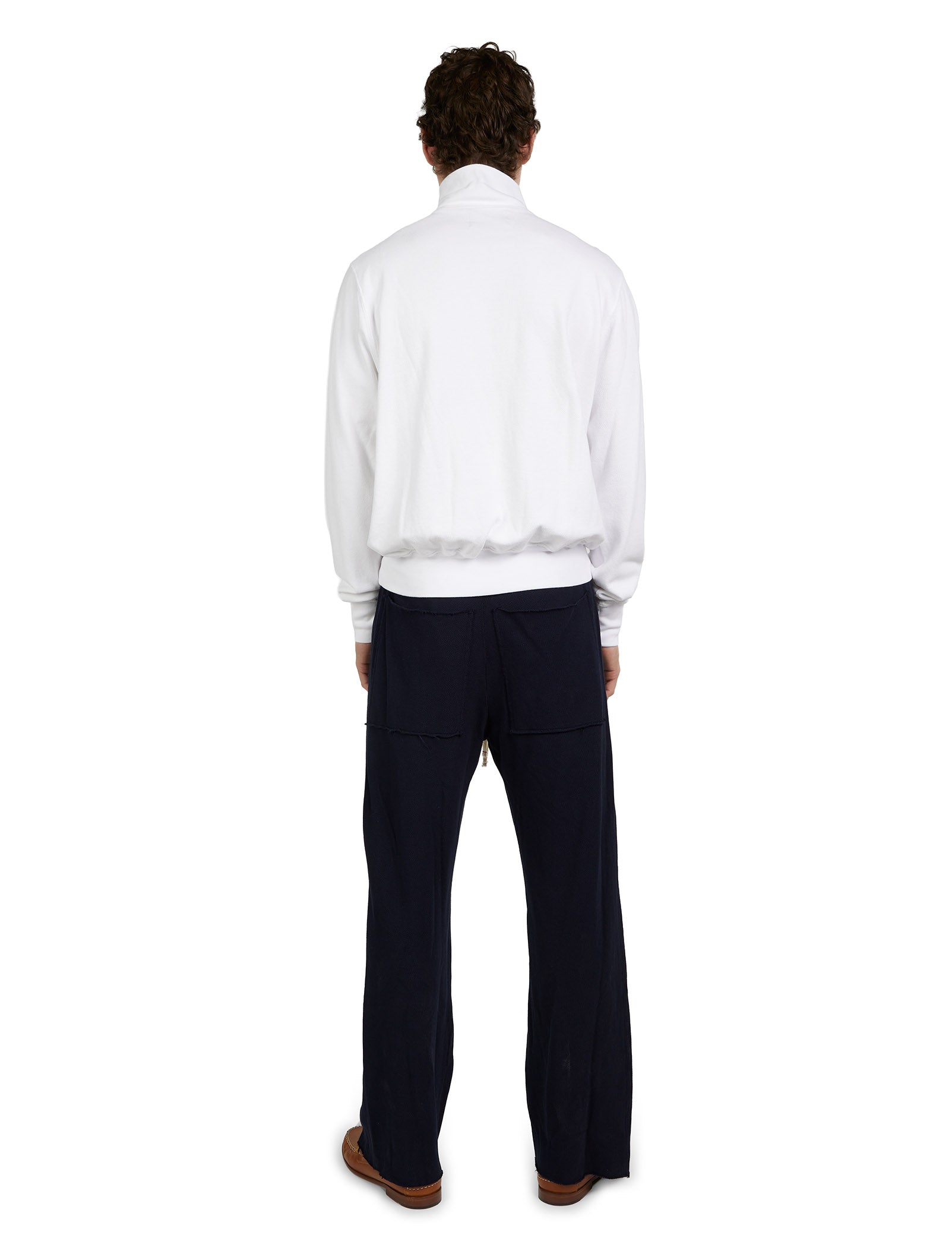 Piqué Banded Half Zip Yacht Pullover