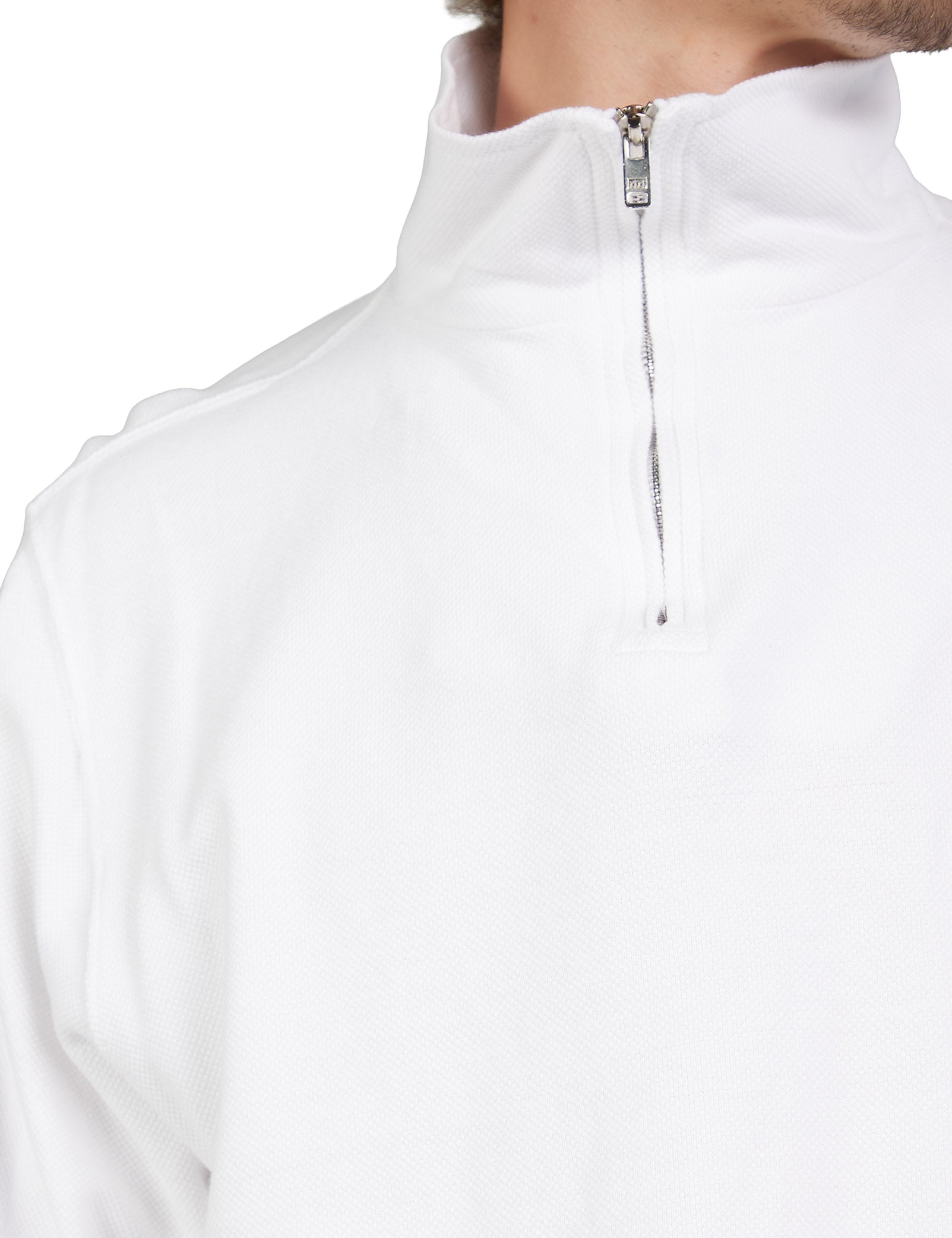 Piqué Banded Half Zip Yacht Pullover