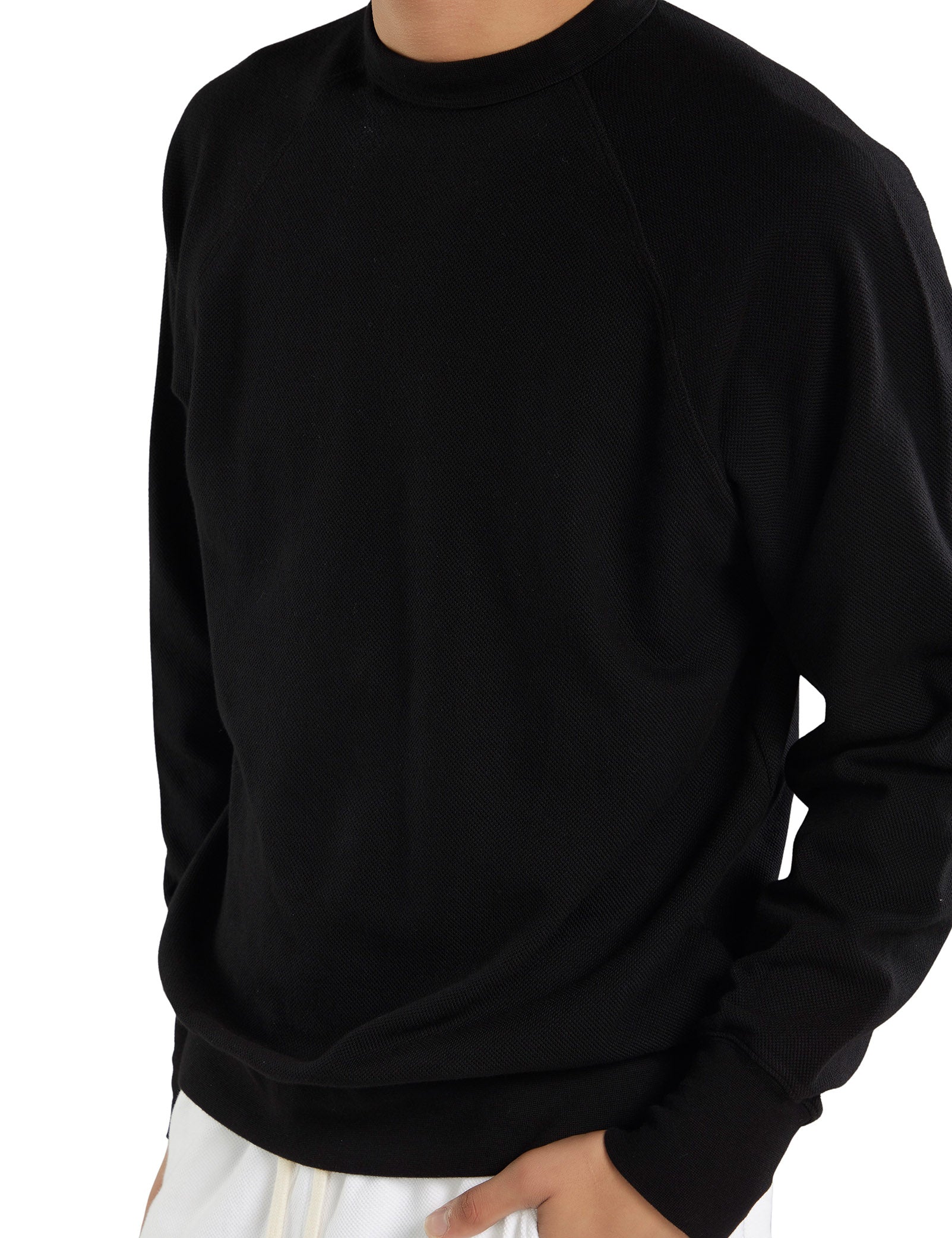Piqué Binded Neck Raglan