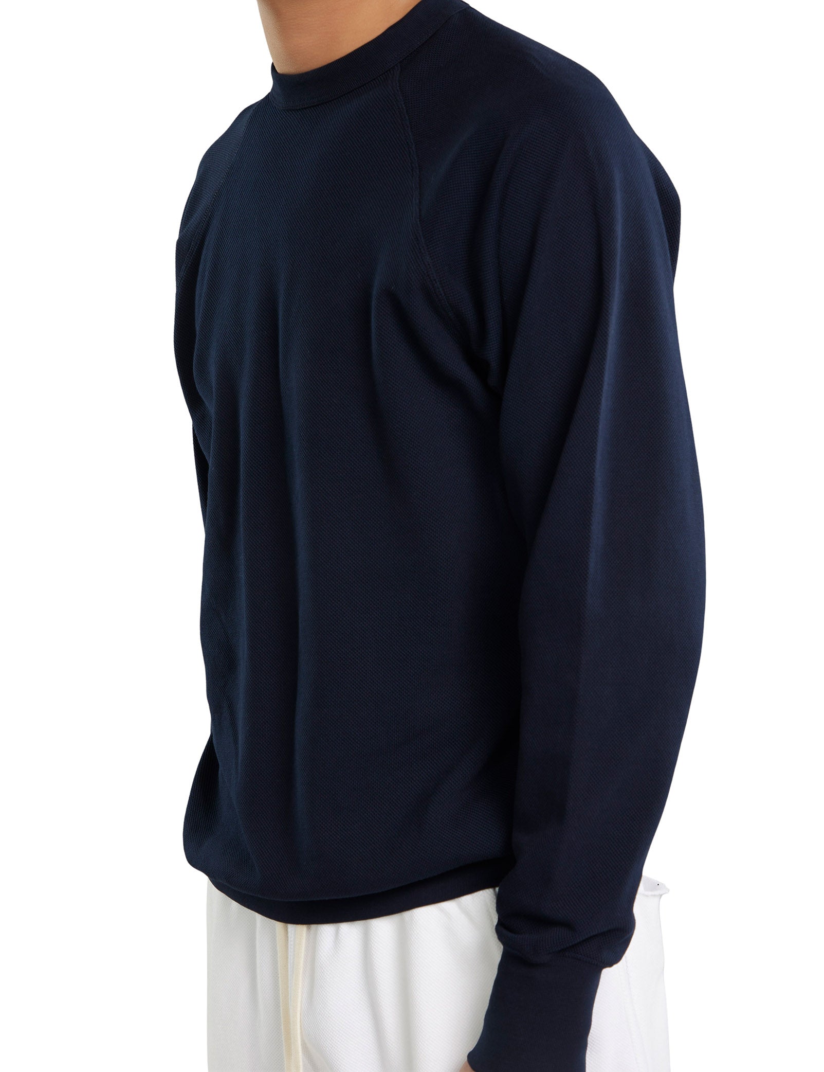 Piqué Binded Neck Raglan
