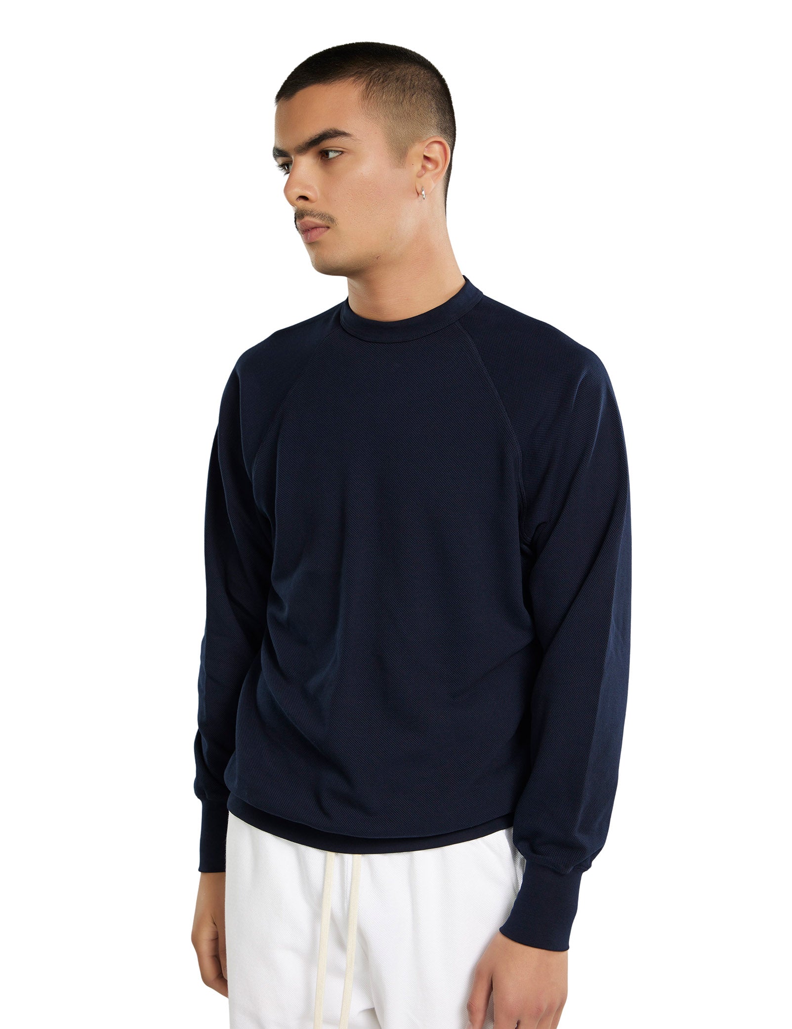 Piqué Binded Neck Raglan