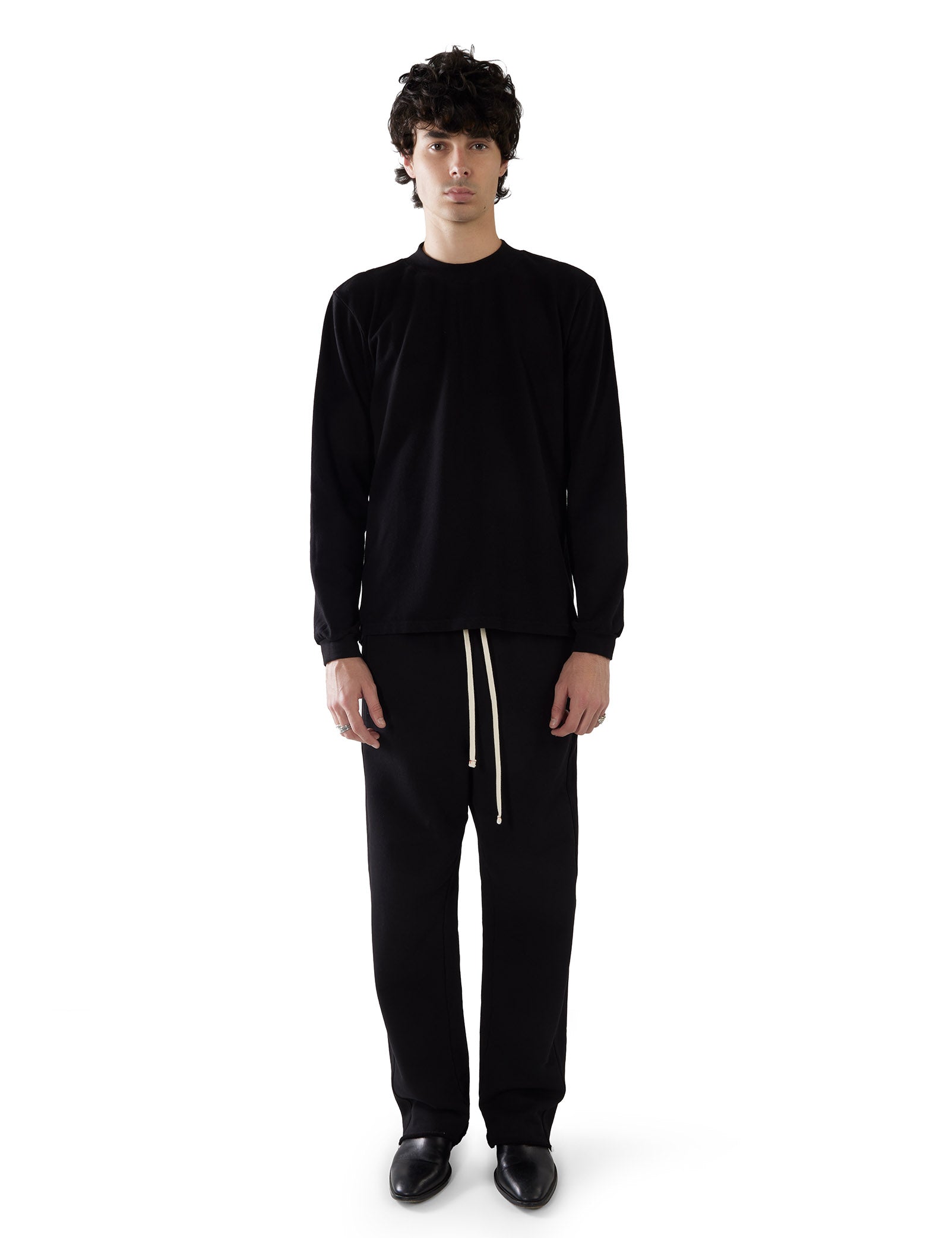 Piqué Mock Neck Shirt