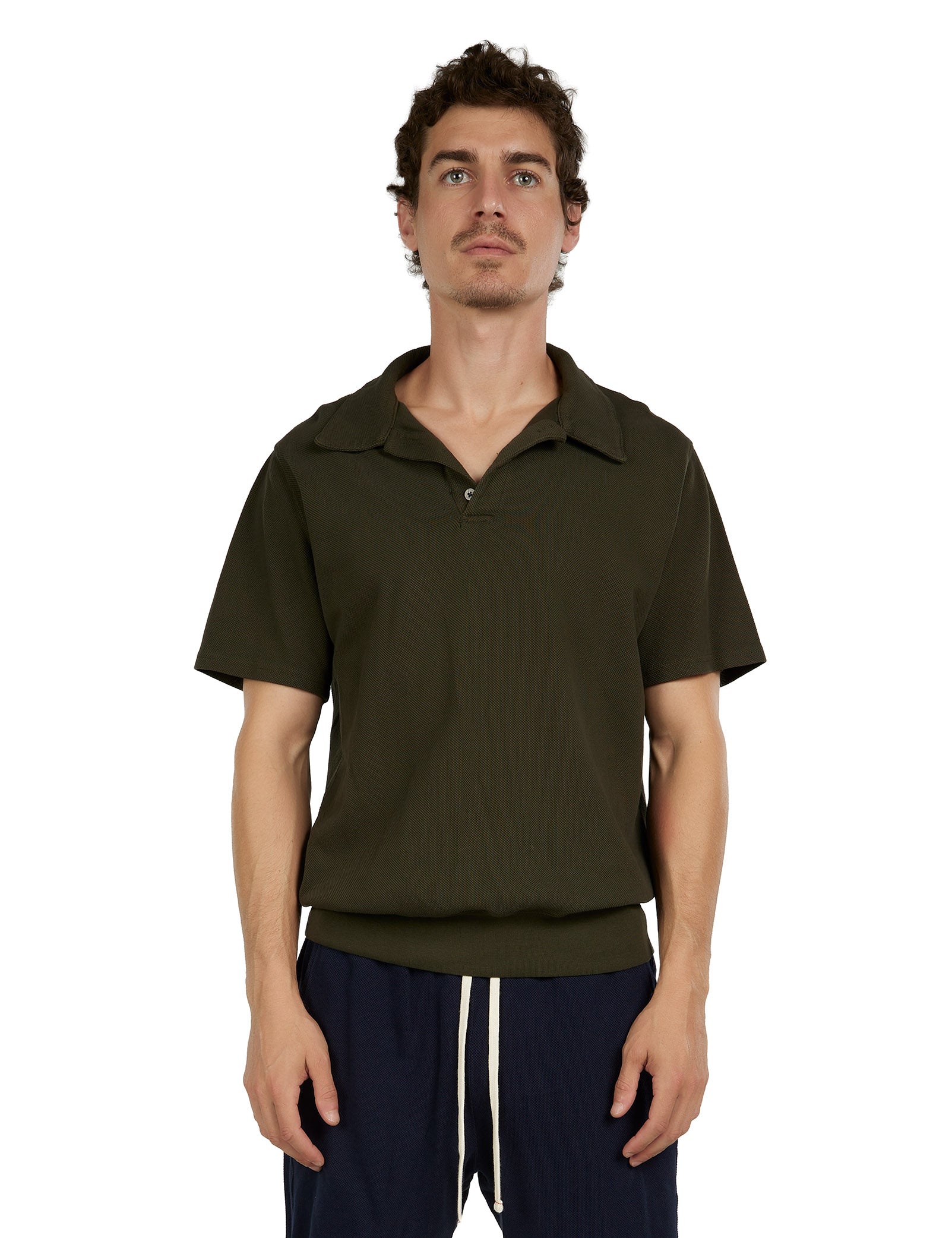 Piqué S/S Banded Tennis Polo