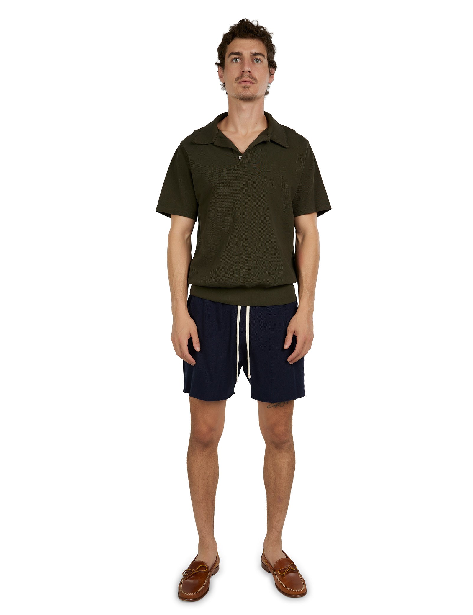 Piqué S/S Banded Tennis Polo