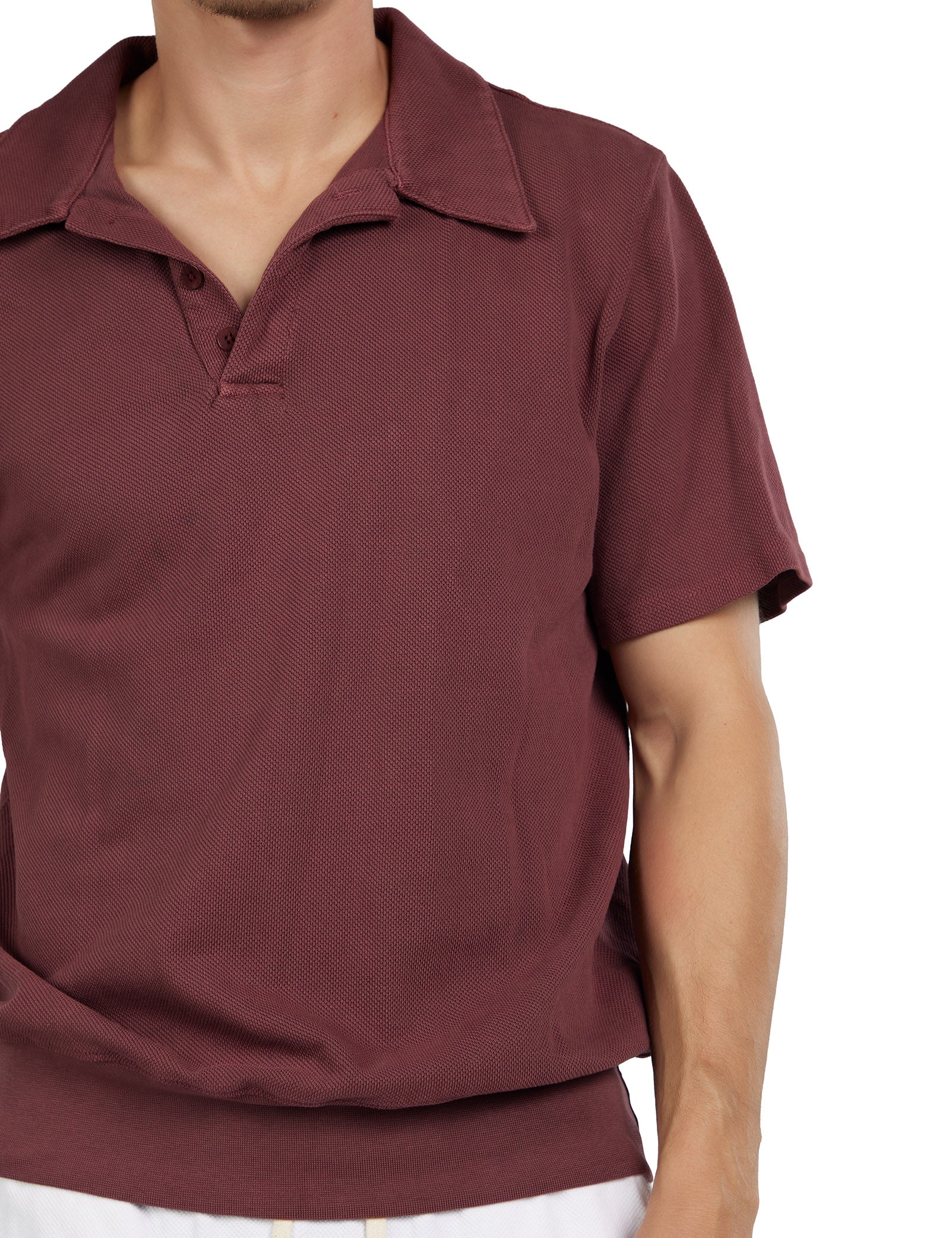 Piqué S/S Banded Tennis Polo