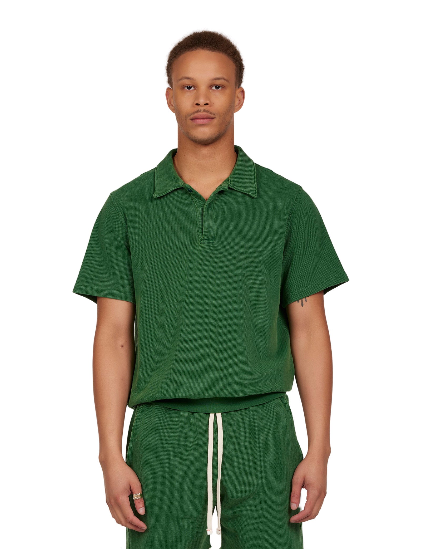 Piqué S/S Banded Tennis Polo