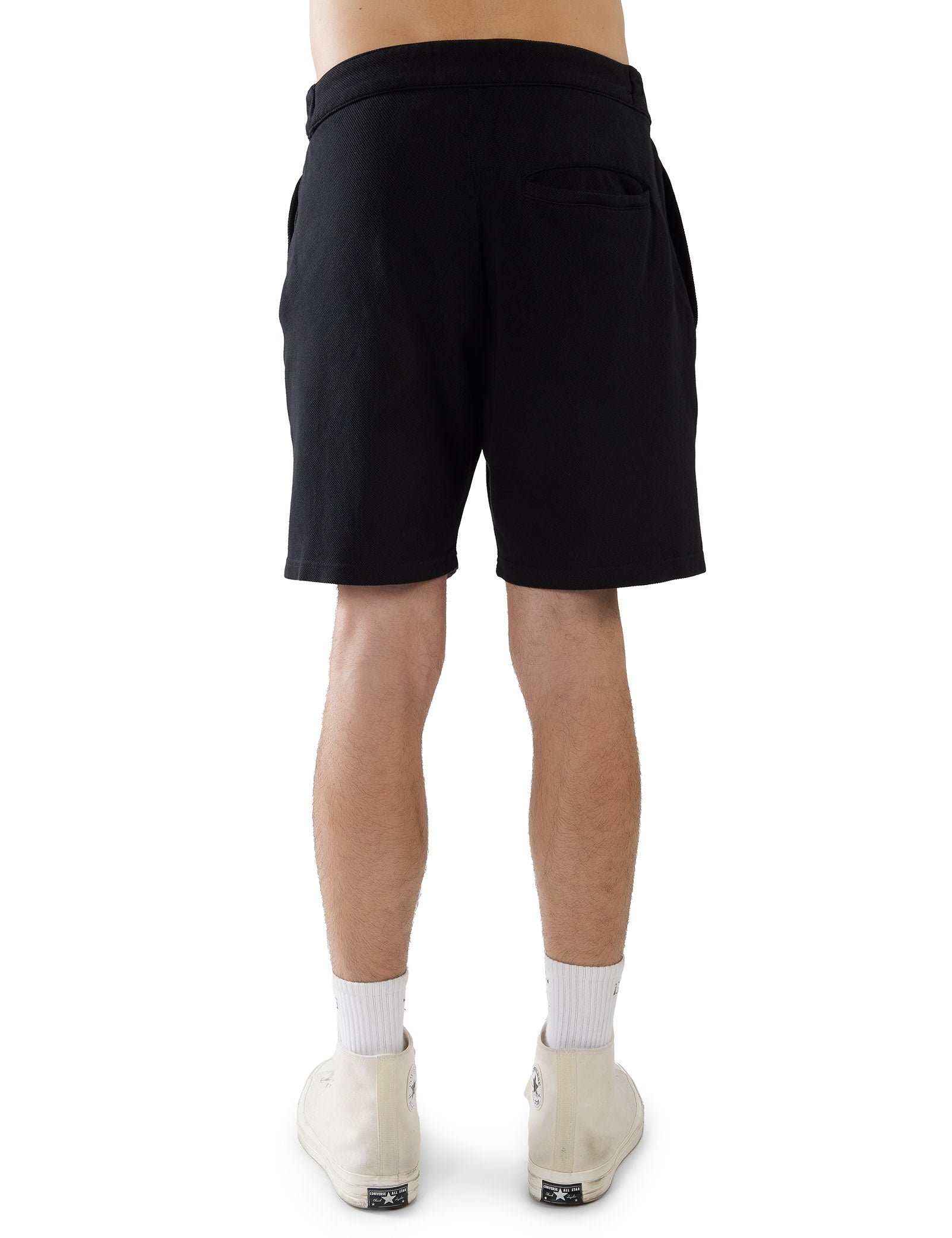 Piqué Pleated Tuxedo Short