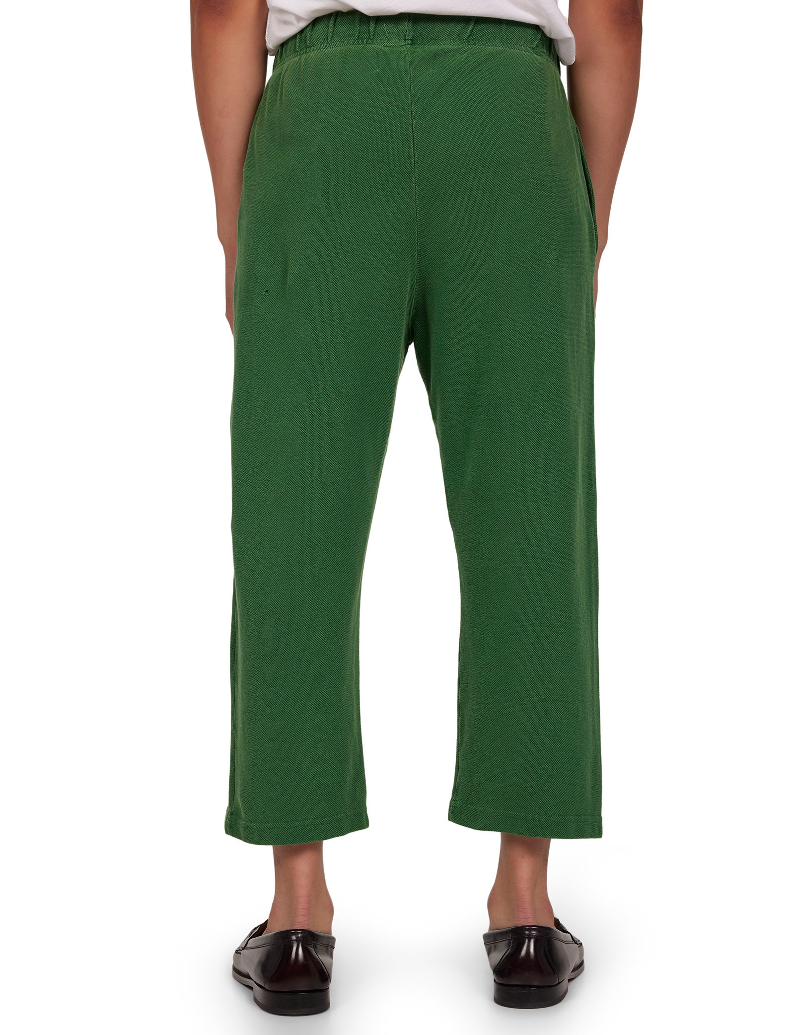 Piqué Cropped Relaxed Pant