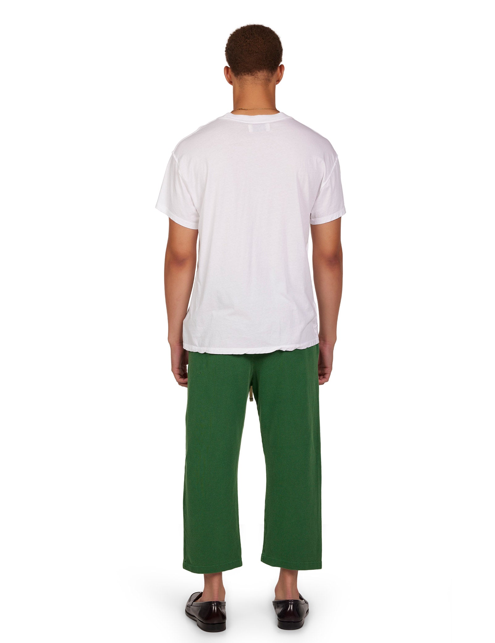 Piqué Cropped Relaxed Pant