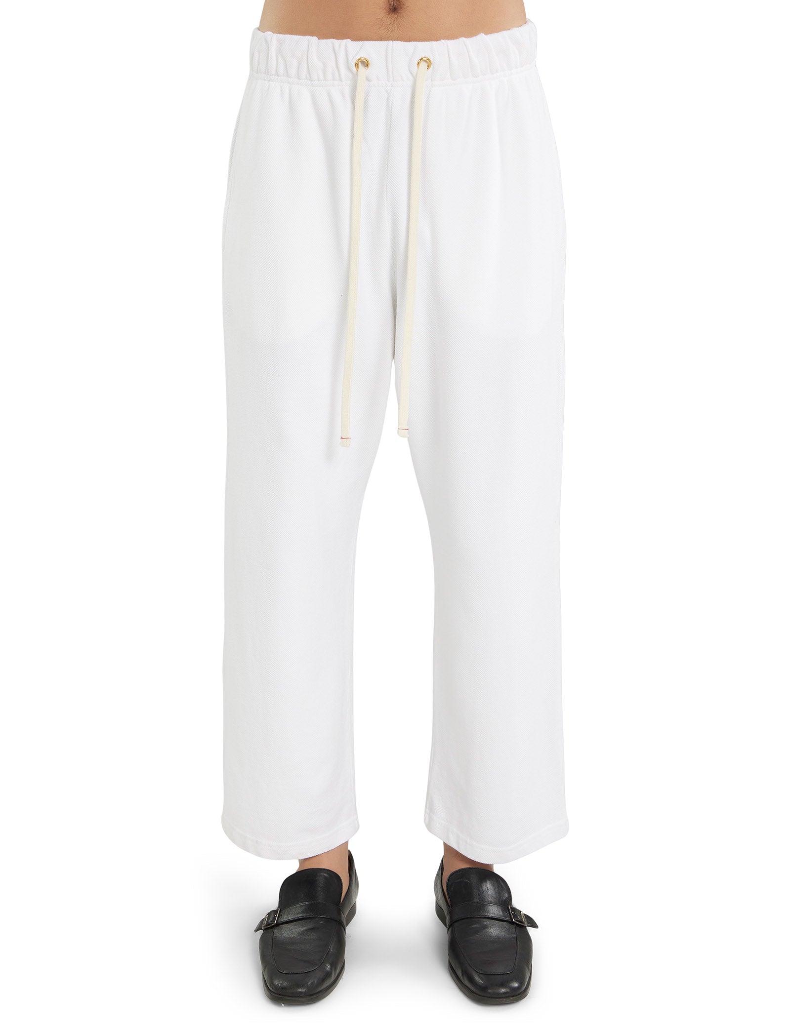 Piqué Cropped Relaxed Pant