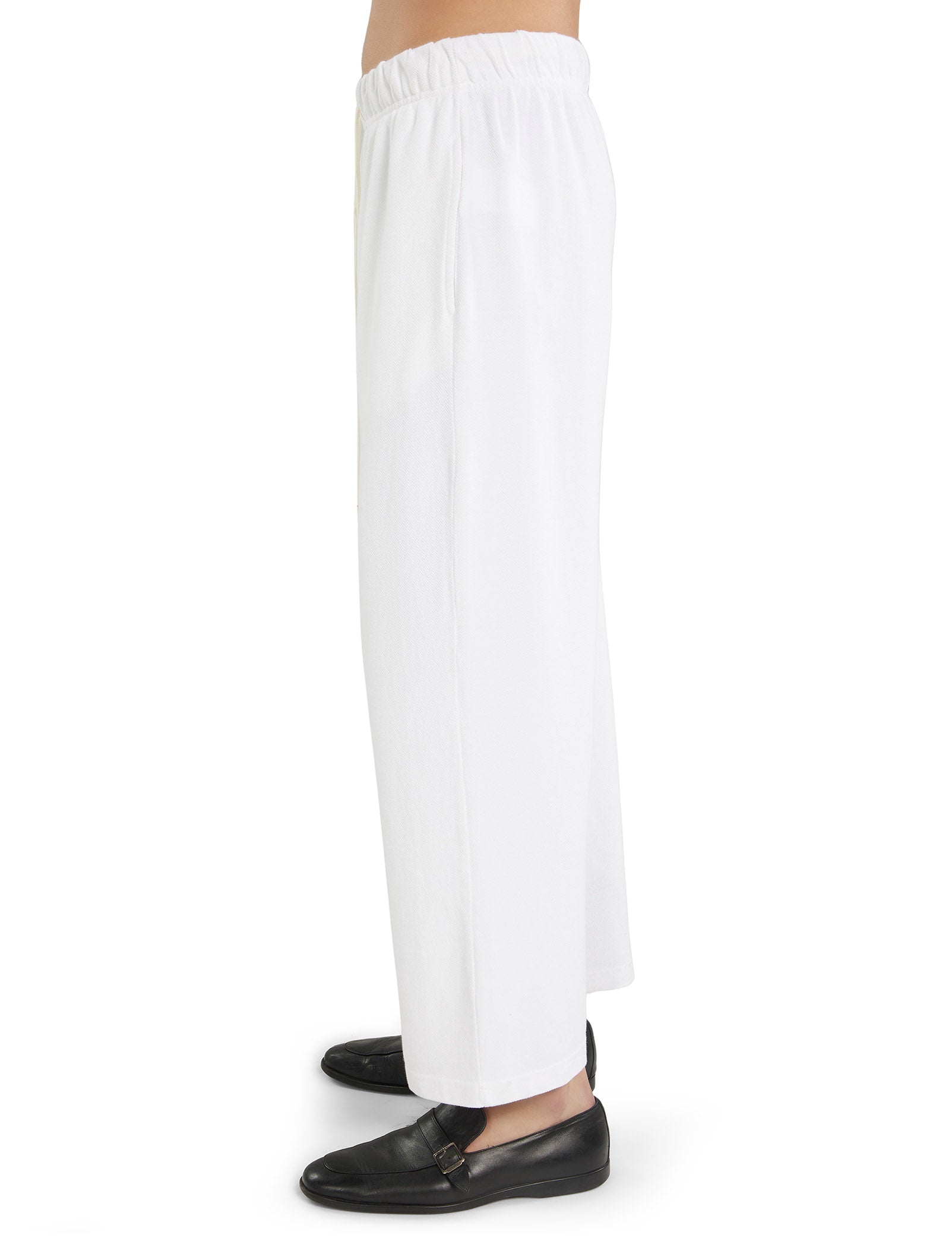 Piqué Cropped Relaxed Pant
