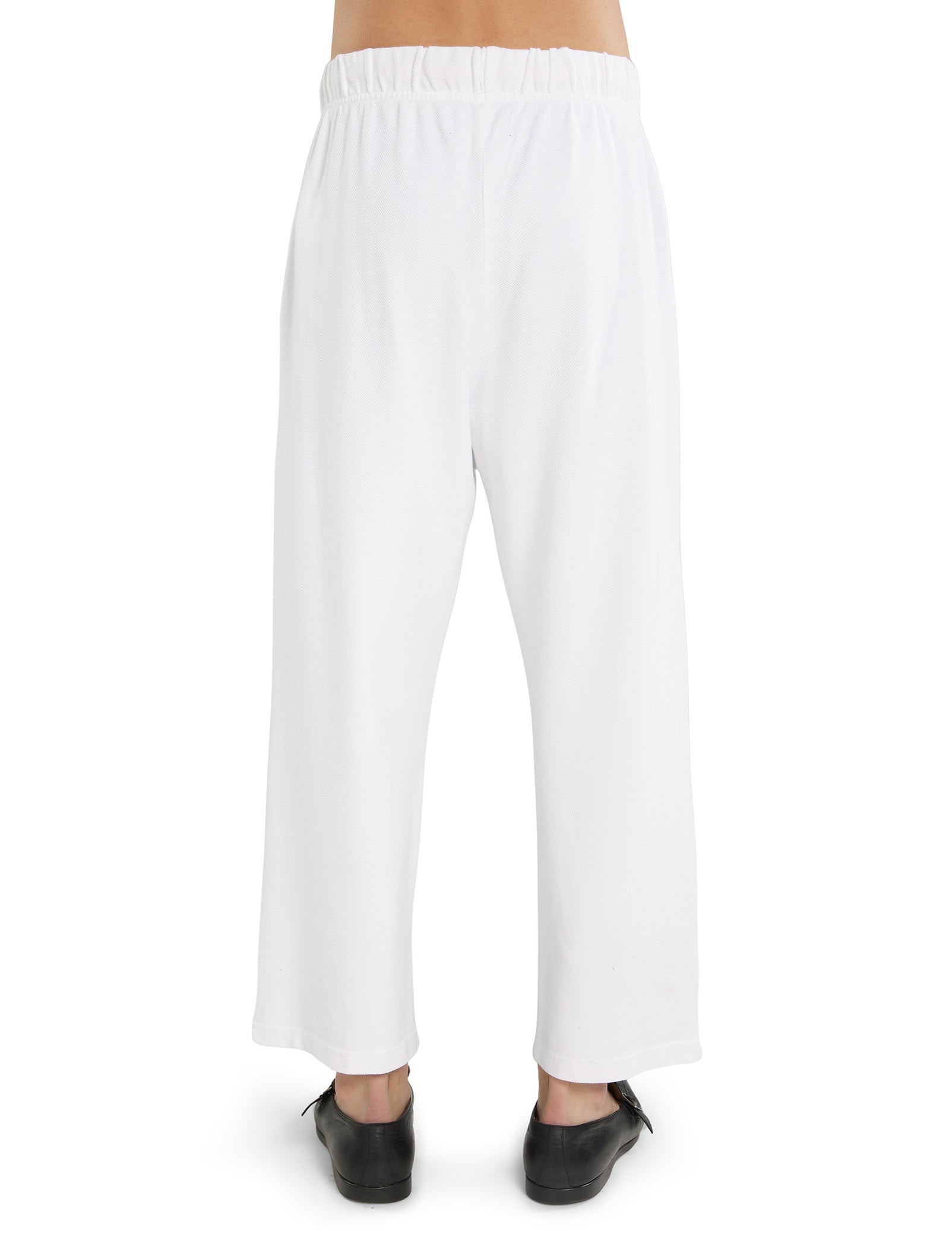 Piqué Cropped Relaxed Pant