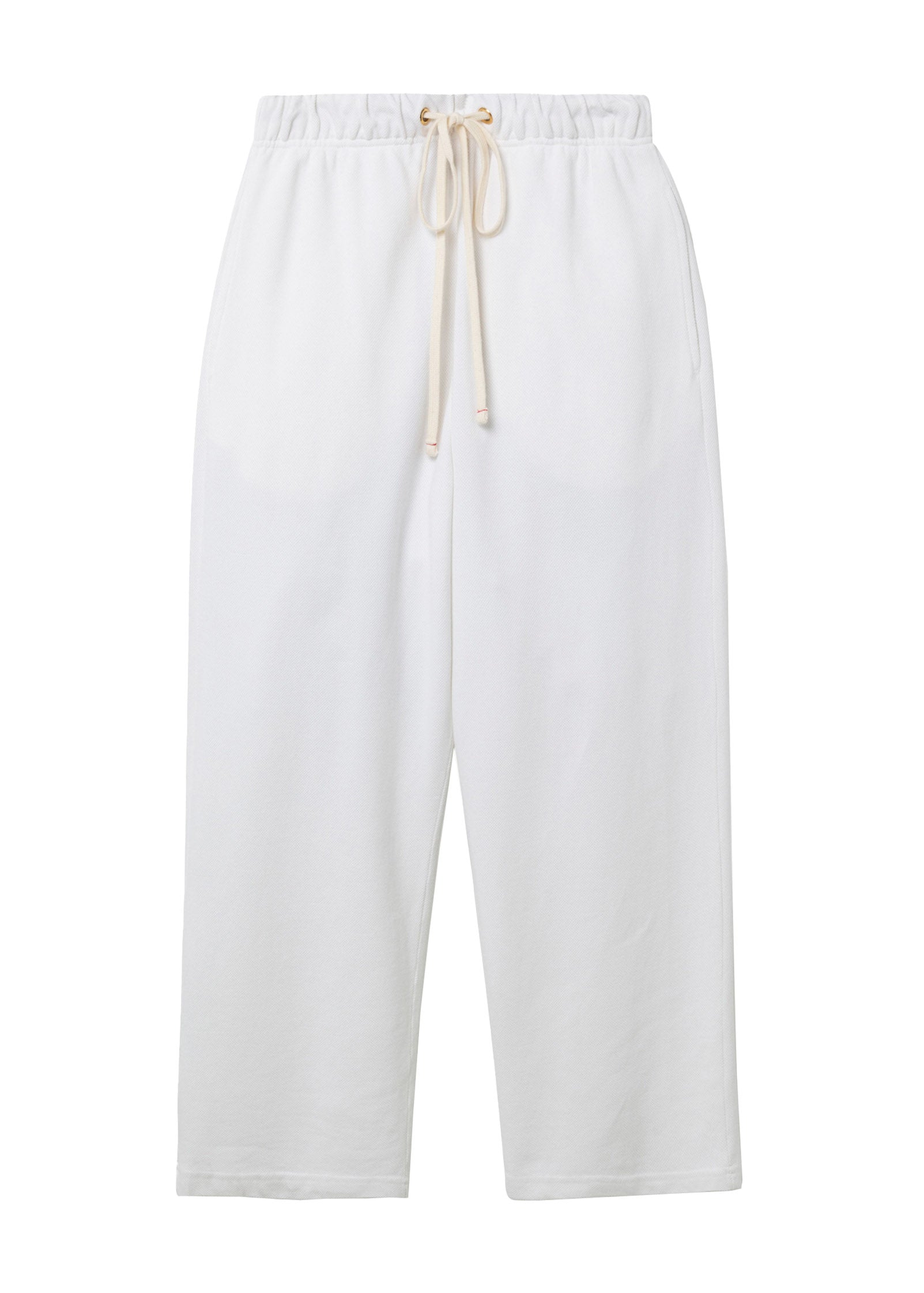 Piqué Cropped Relaxed Pant