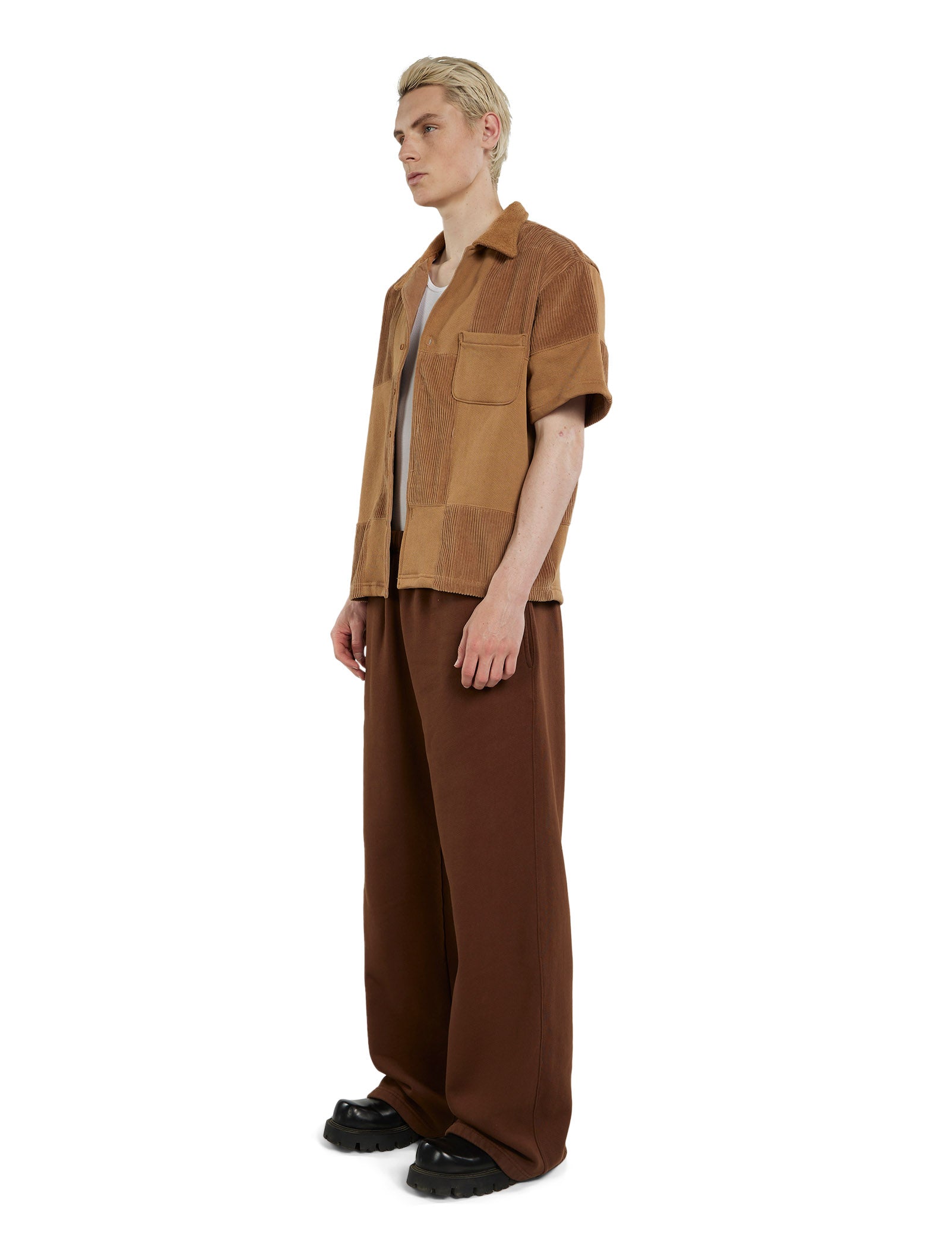 Patchwork Short Sleeve Cuban