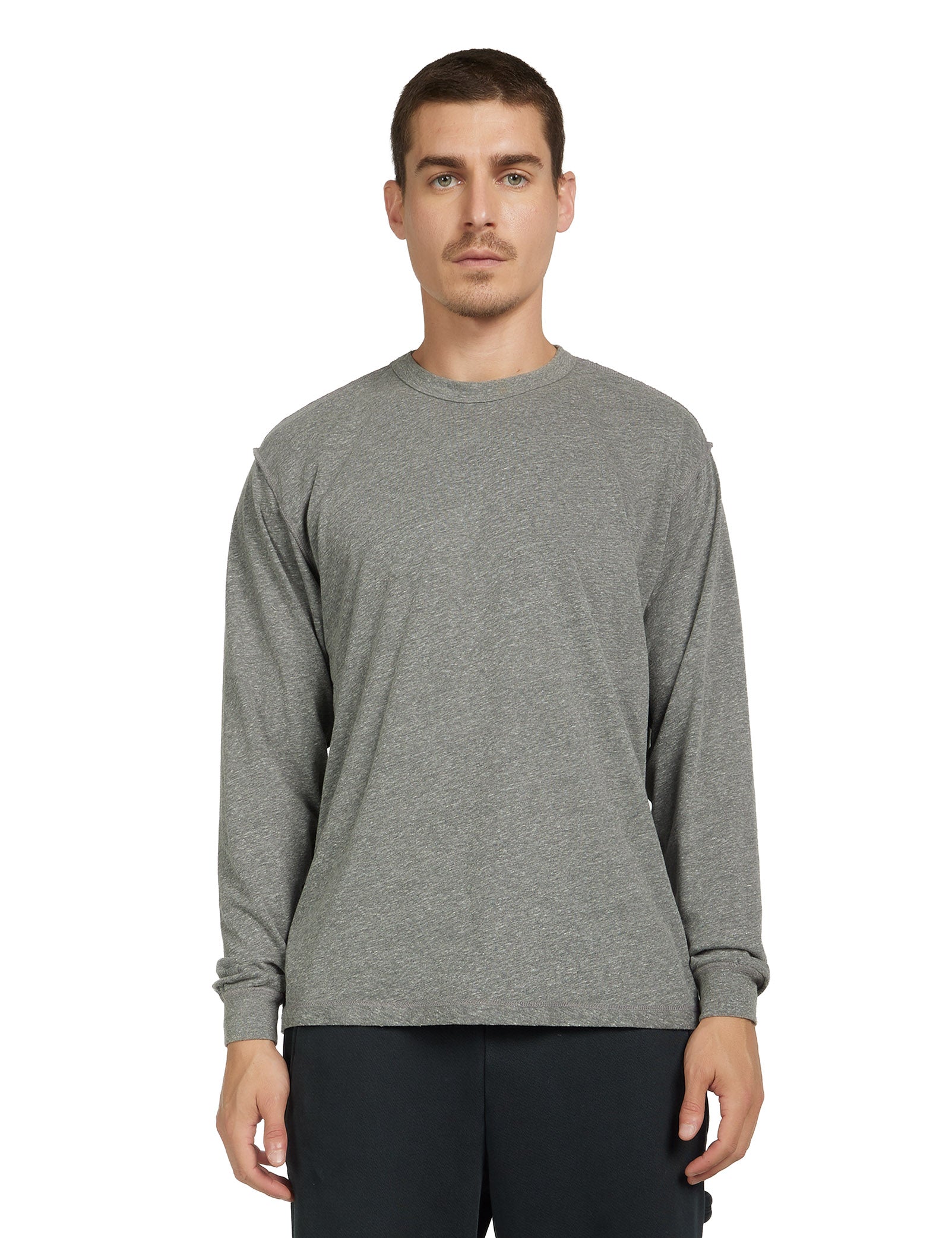 Lightweight Binded Neck Inside Out Long Sleeve