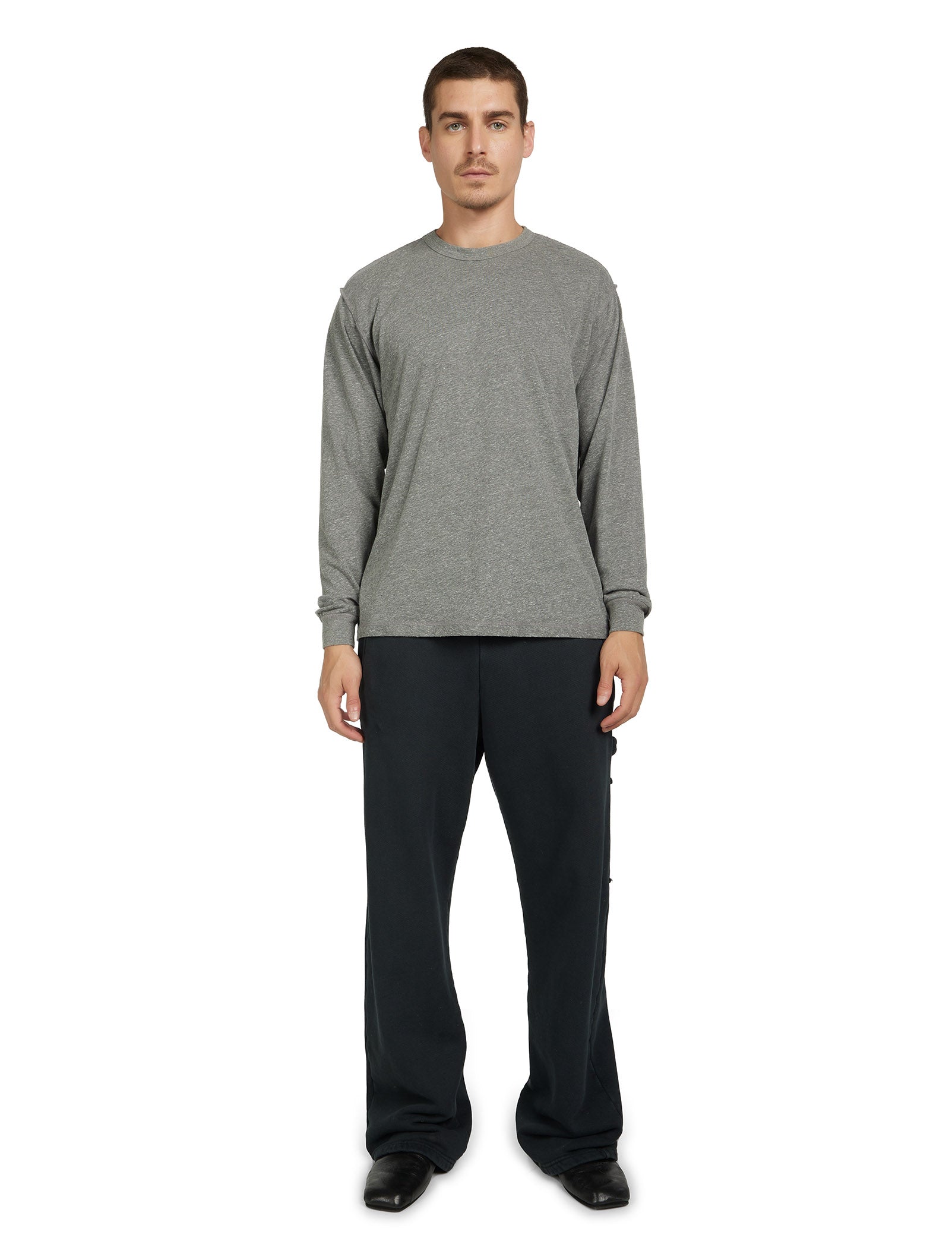 Lightweight Binded Neck Inside Out Long Sleeve